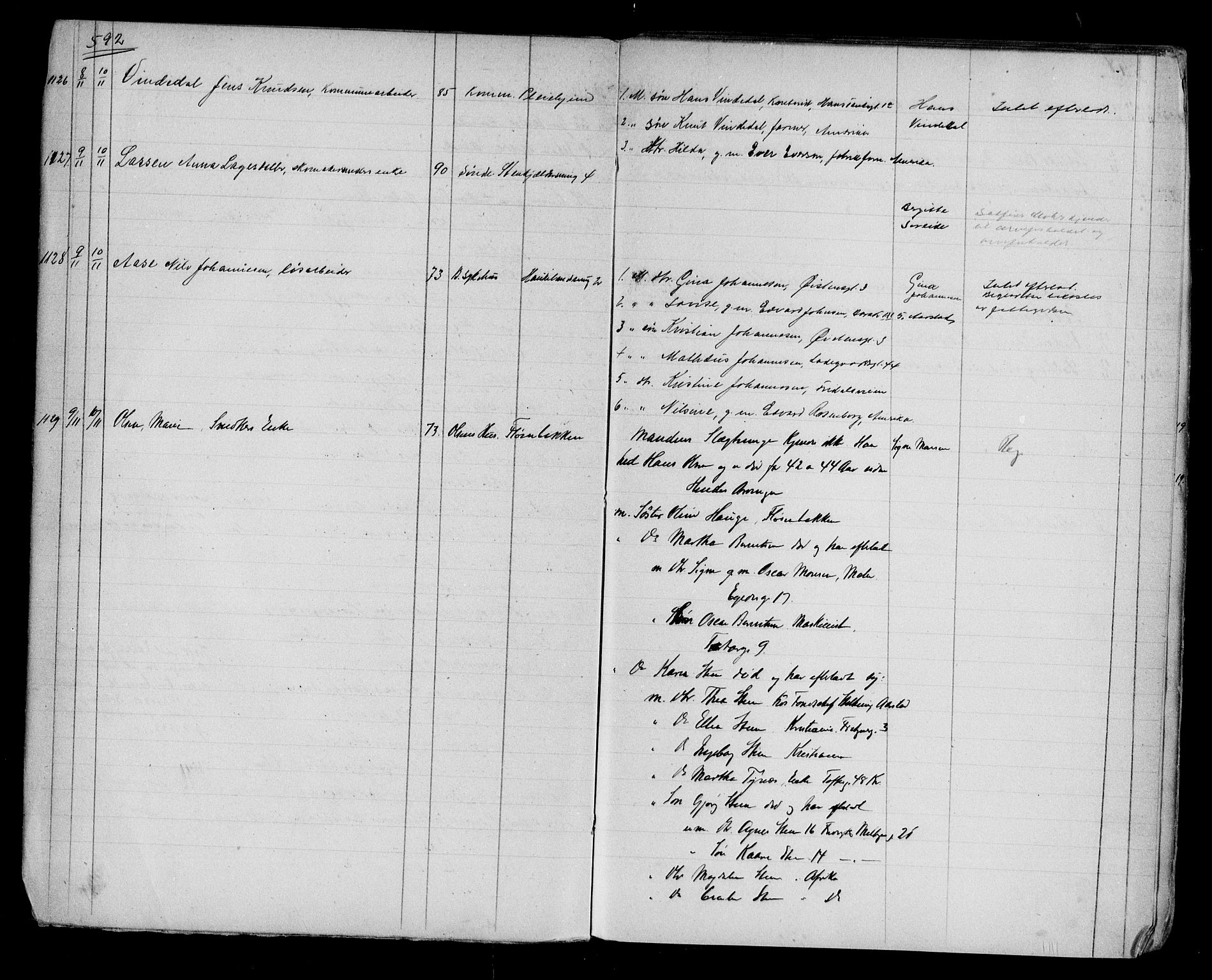 Byfogd og Byskriver i Bergen, AV/SAB-A-3401/06/06Na/L0012: Dødsfallsjournaler, 1918-1919, p. 592-593