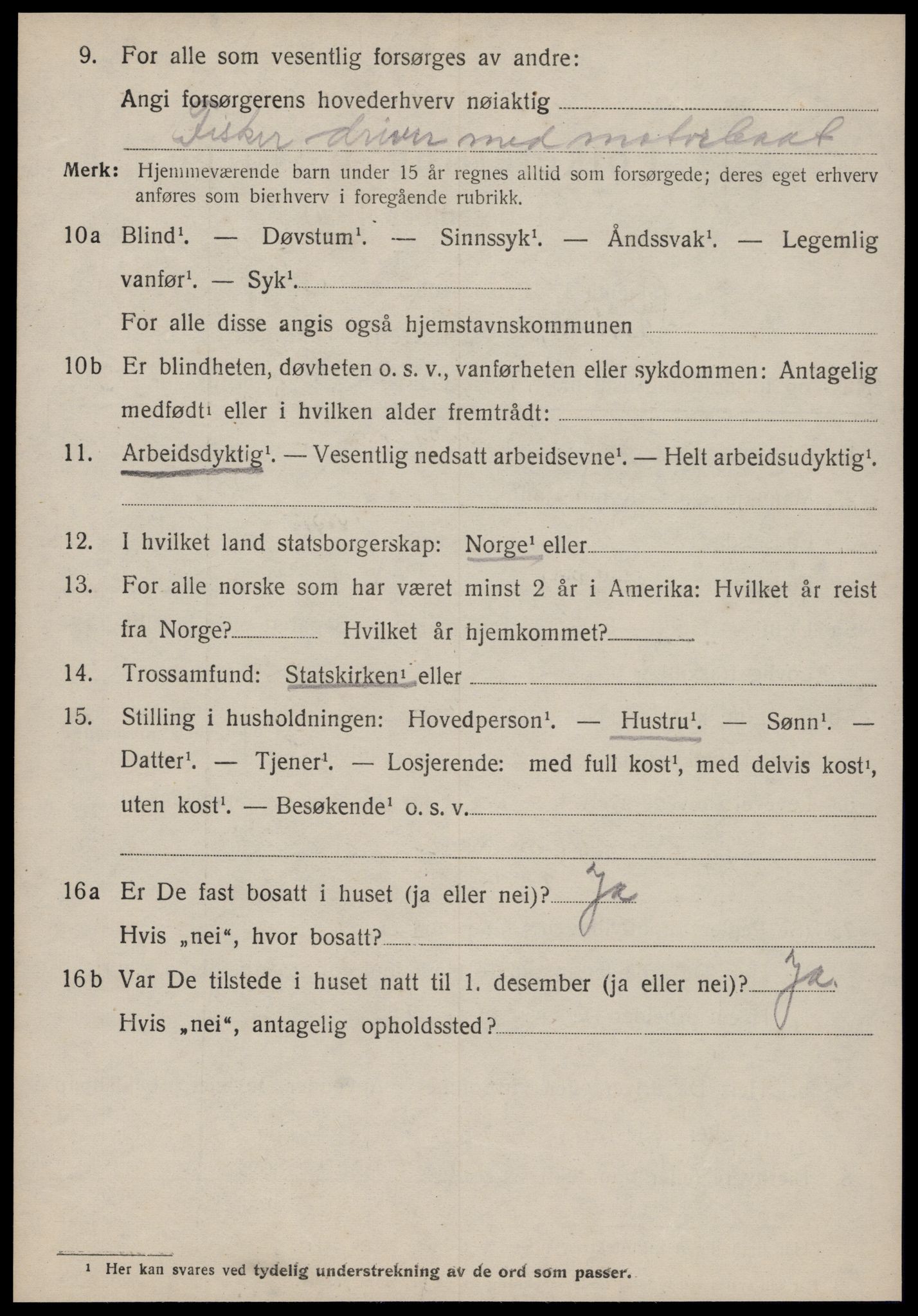 SAT, 1920 census for Edøy, 1920, p. 1803