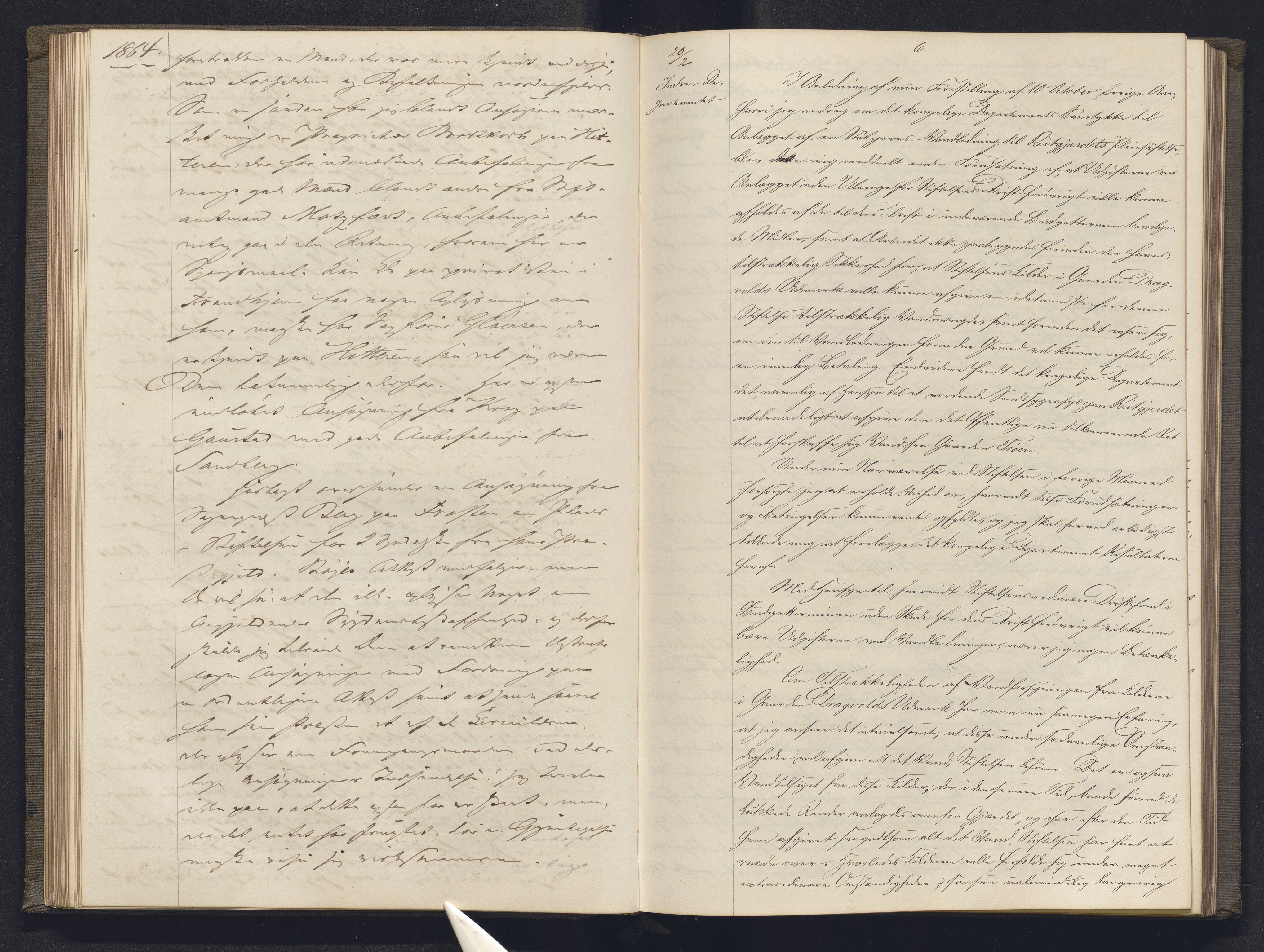 Lepraarkiver - Overlegen for den spedalske sykdom, AV/SAB-A-61001/B.b/L0003: Kopibok, 1862-1865