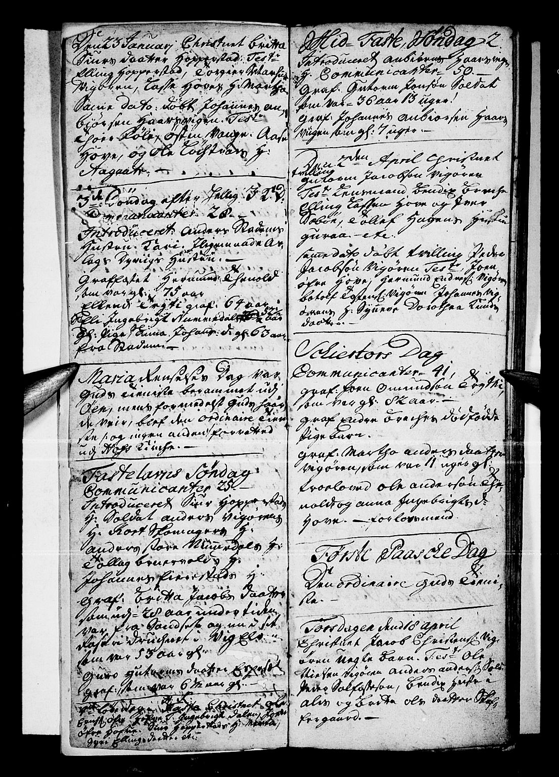 Vik sokneprestembete, AV/SAB-A-81501/H/Haa/Haaa/L0001: Parish register (official) no. A 1 / 1, 1727-1740, p. 2