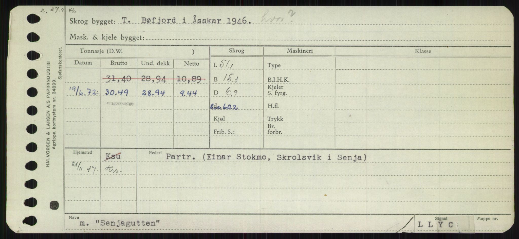 Sjøfartsdirektoratet med forløpere, Skipsmålingen, RA/S-1627/H/Ha/L0005/0001: Fartøy, S-Sven / Fartøy, S-Skji, p. 331