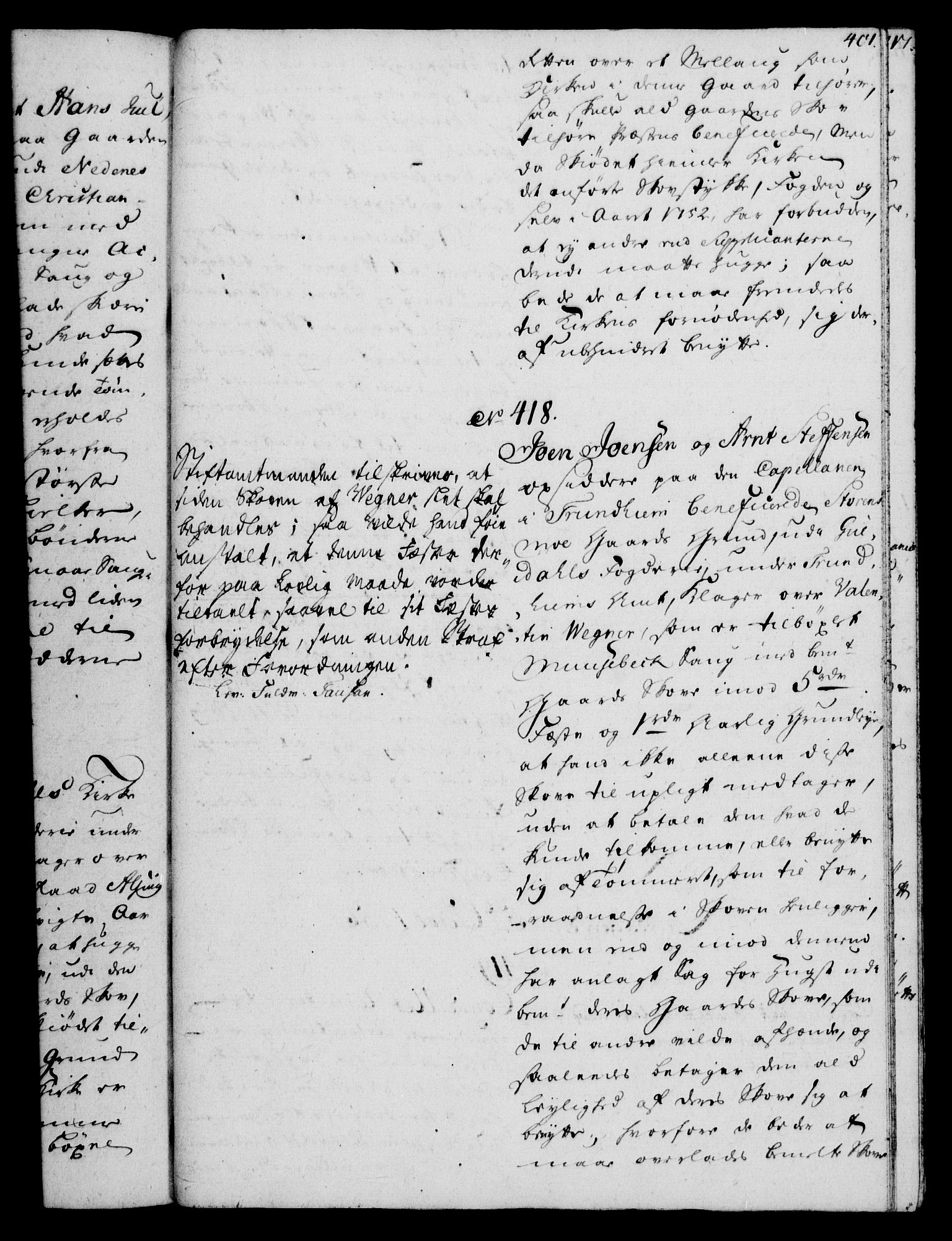 Rentekammeret, Kammerkanselliet, RA/EA-3111/G/Gh/Gha/L0033: Norsk ekstraktmemorialprotokoll (merket RK 53.78), 1755-1756, p. 401