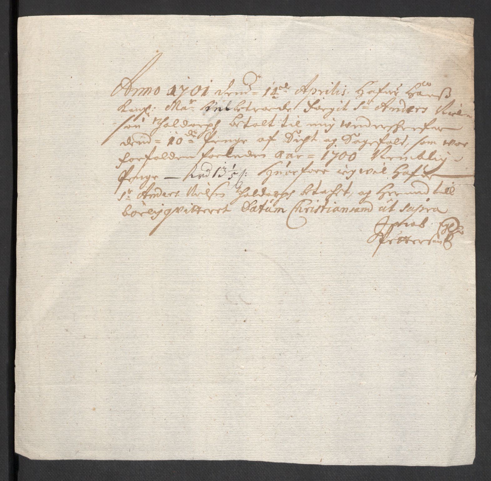 Rentekammeret inntil 1814, Reviderte regnskaper, Fogderegnskap, AV/RA-EA-4092/R43/L2548: Fogderegnskap Lista og Mandal, 1700, p. 237