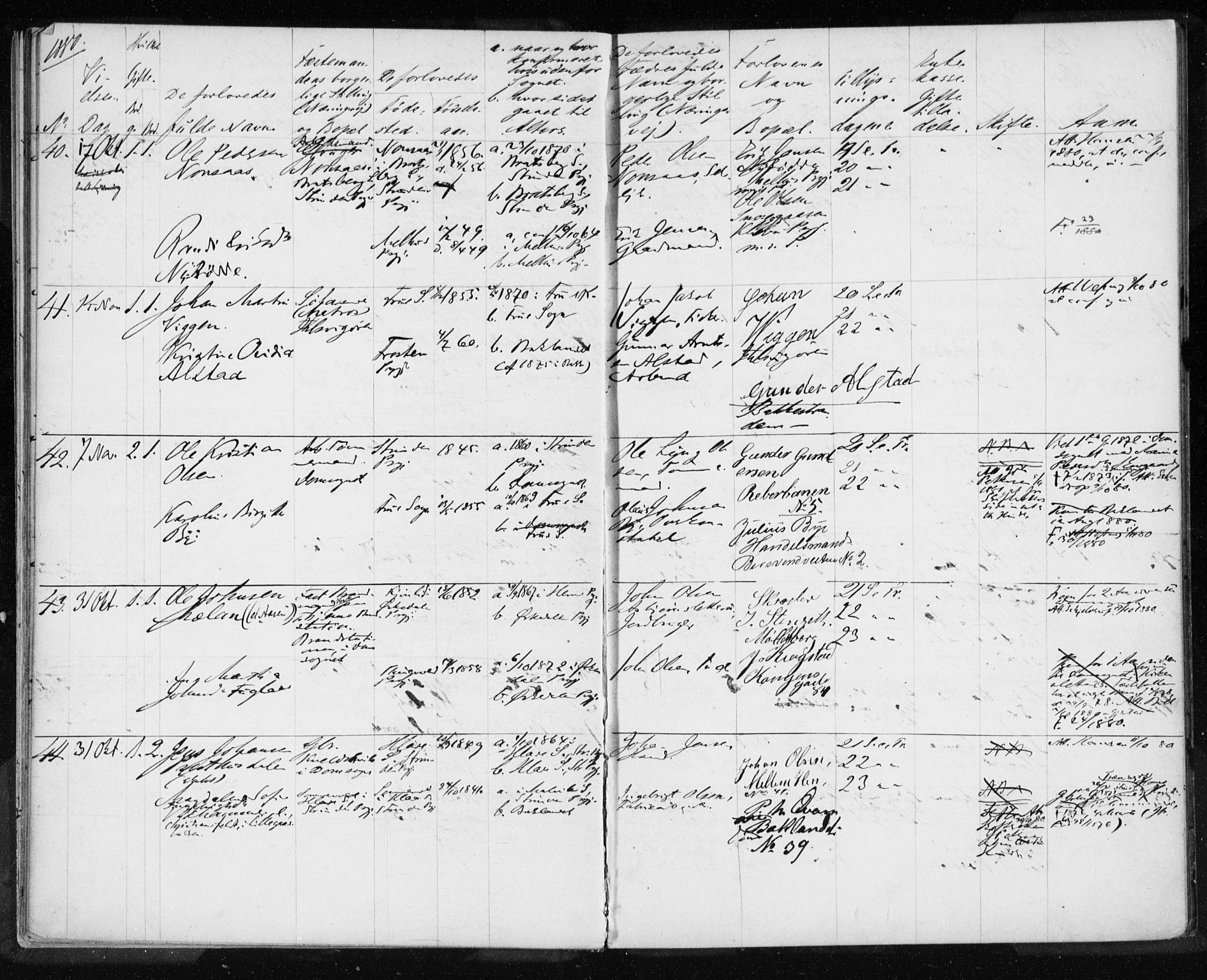 Ministerialprotokoller, klokkerbøker og fødselsregistre - Sør-Trøndelag, AV/SAT-A-1456/604/L0188: Parish register (official) no. 604A11, 1878-1892