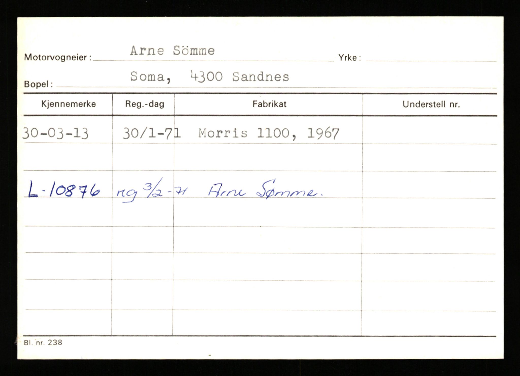 Stavanger trafikkstasjon, AV/SAST-A-101942/0/G/L0011: Registreringsnummer: 240000 - 363477, 1930-1971, p. 1245