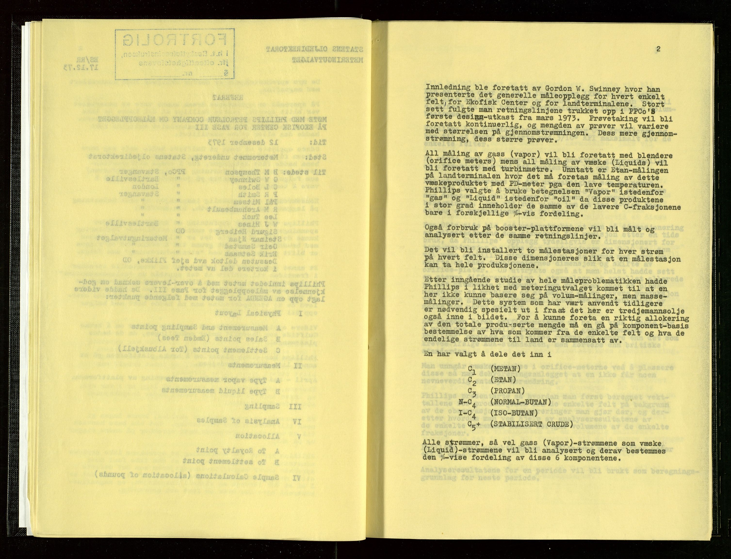 Oljedirektoratet, AV/SAST-A-101366/Aa/L0001: Referatprotokoller, 1973