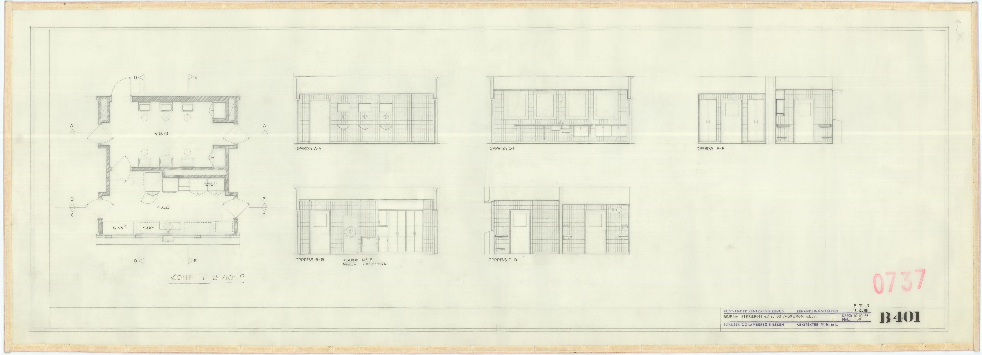 Eliassen og Lambertz-Nilssen Arkitekter, AAKS/PA-2983/T/T02/L0007: Tegningskogger 0737, 1967-1972, p. 15