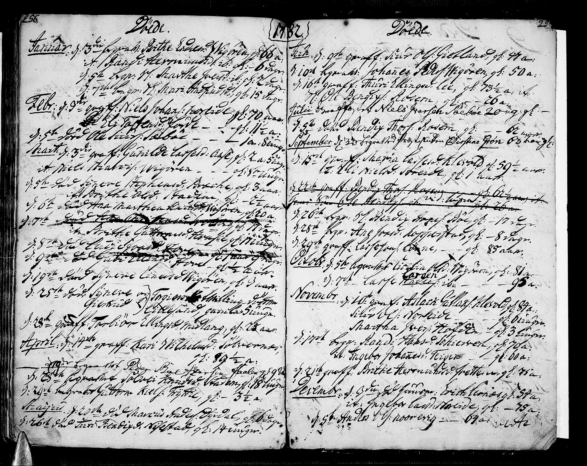 Vik sokneprestembete, AV/SAB-A-81501/H/Haa/Haaa/L0004: Parish register (official) no. A 4, 1772-1783, p. 256-257