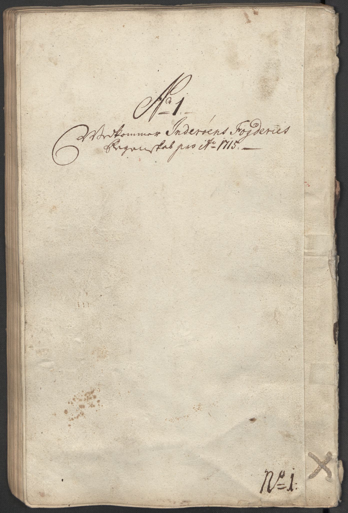 Rentekammeret inntil 1814, Reviderte regnskaper, Fogderegnskap, AV/RA-EA-4092/R63/L4323: Fogderegnskap Inderøy, 1715, p. 128