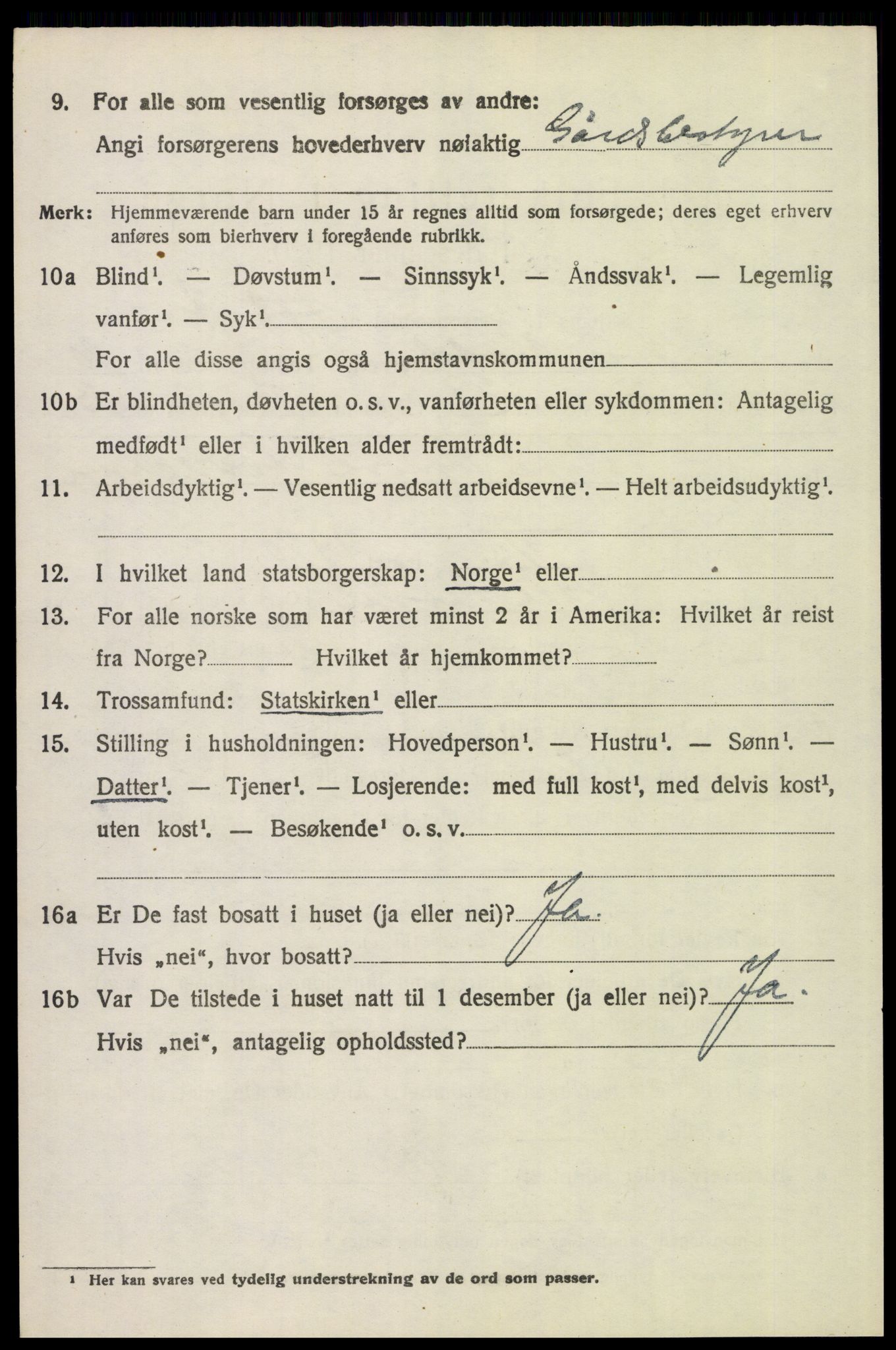 SAH, 1920 census for Øvre Rendal, 1920, p. 4266