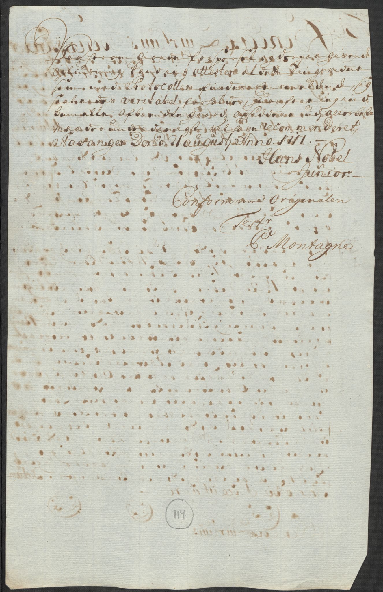 Rentekammeret inntil 1814, Reviderte regnskaper, Fogderegnskap, AV/RA-EA-4092/R46/L2743: Fogderegnskap Jæren og Dalane, 1718, p. 389