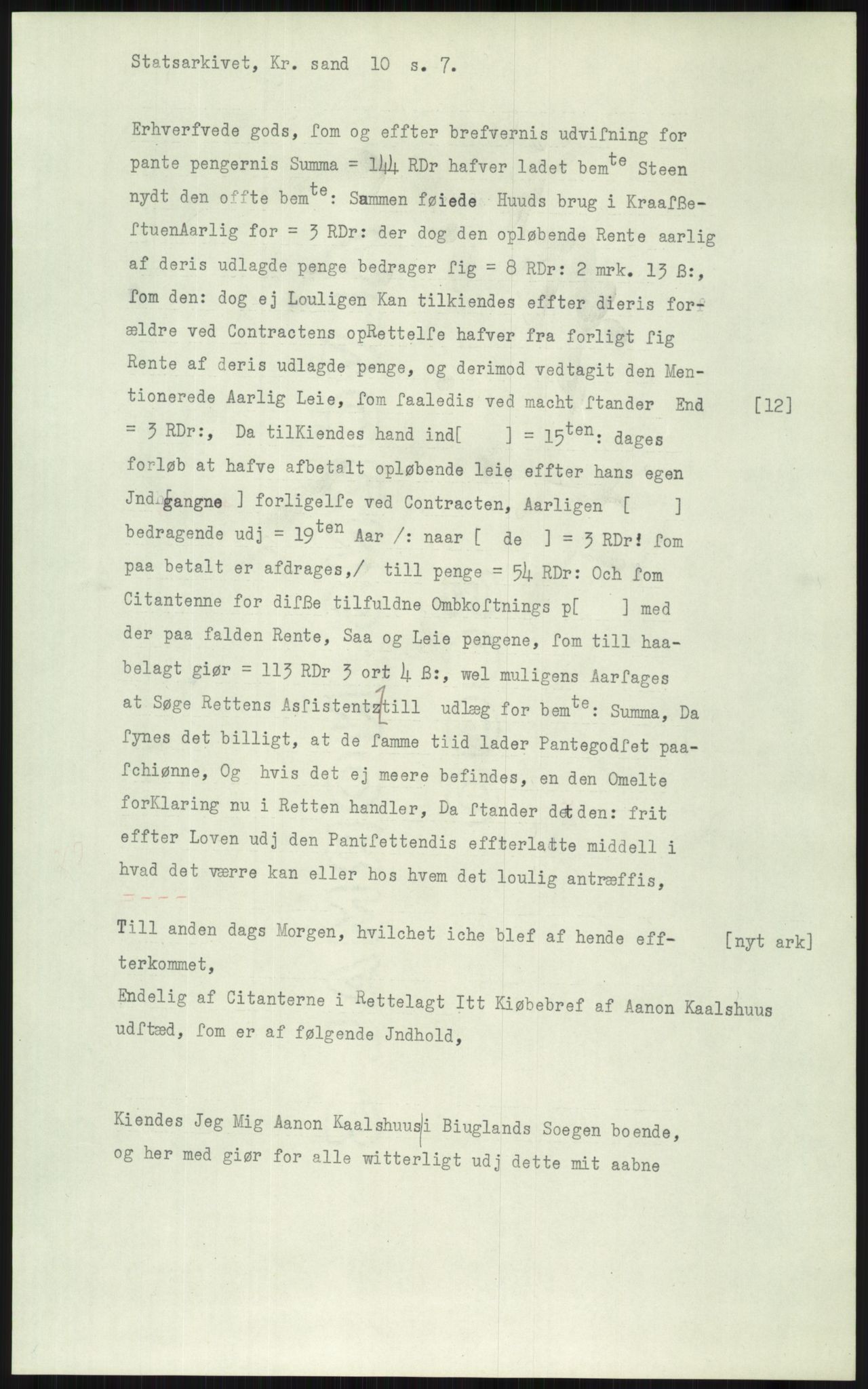 Samlinger til kildeutgivelse, Diplomavskriftsamlingen, AV/RA-EA-4053/H/Ha, p. 3458