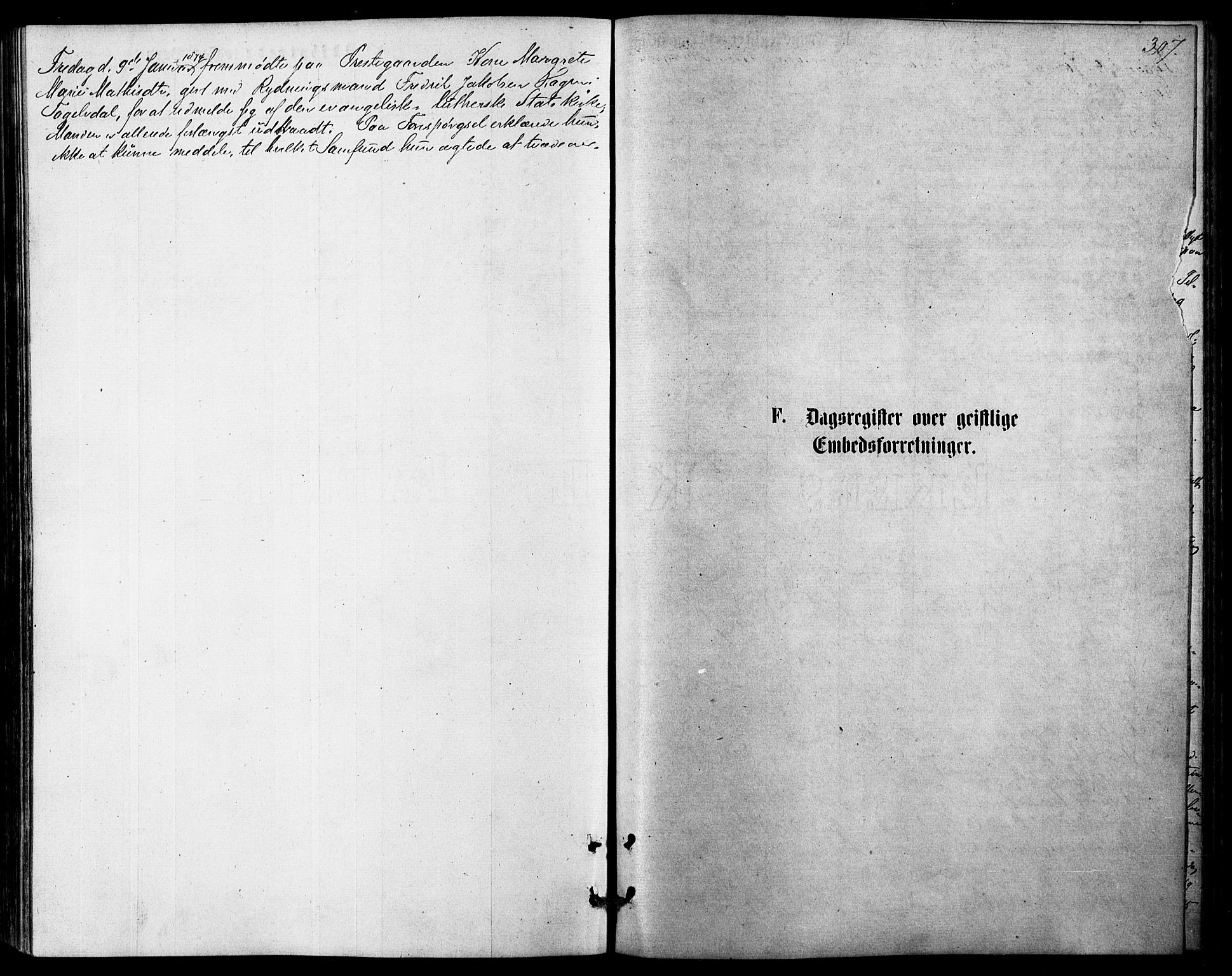 Målselv sokneprestembete, SATØ/S-1311/G/Ga/Gaa/L0005kirke: Parish register (official) no. 5, 1872-1884, p. 307