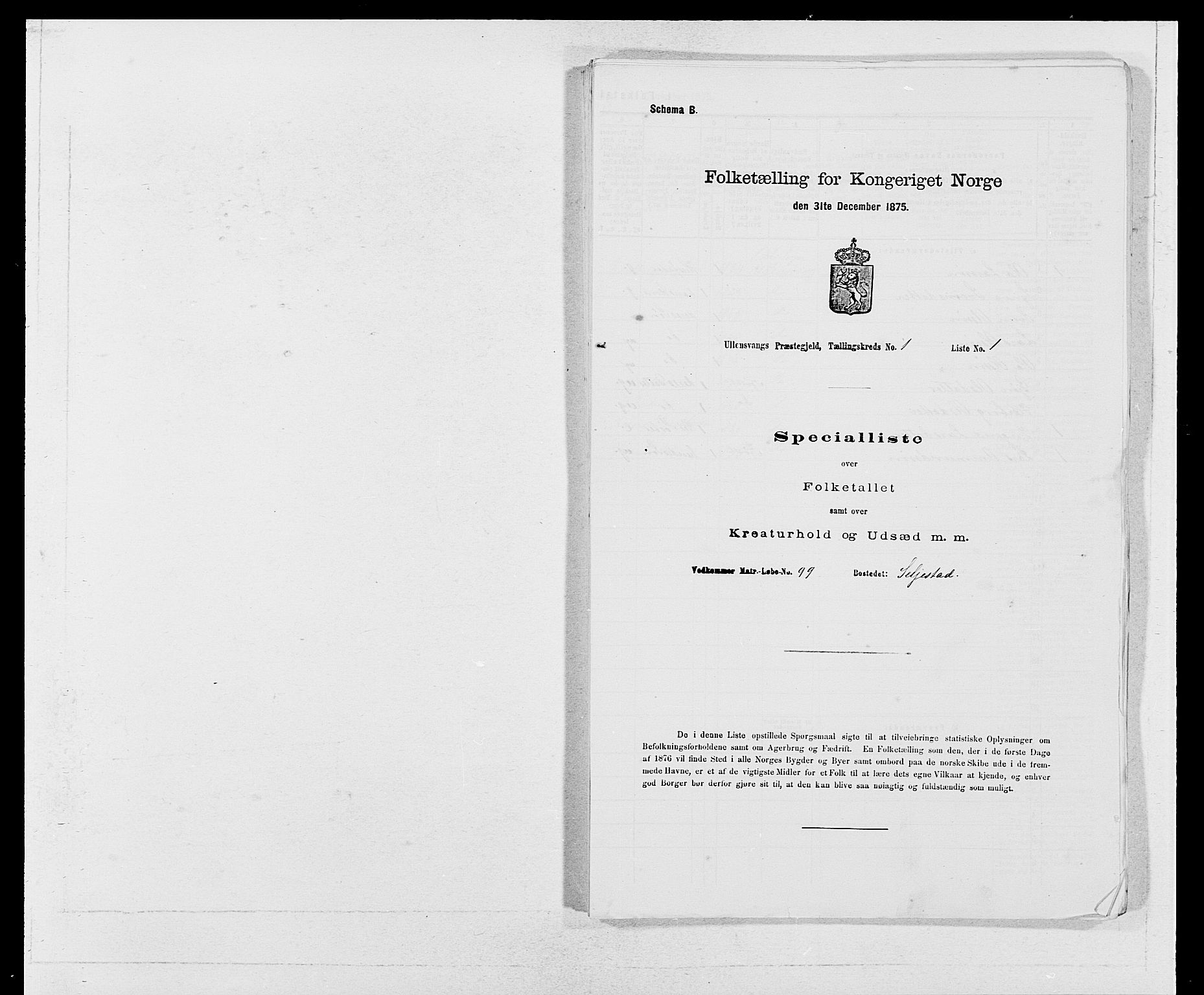 SAB, 1875 census for 1230P Ullensvang, 1875, p. 47