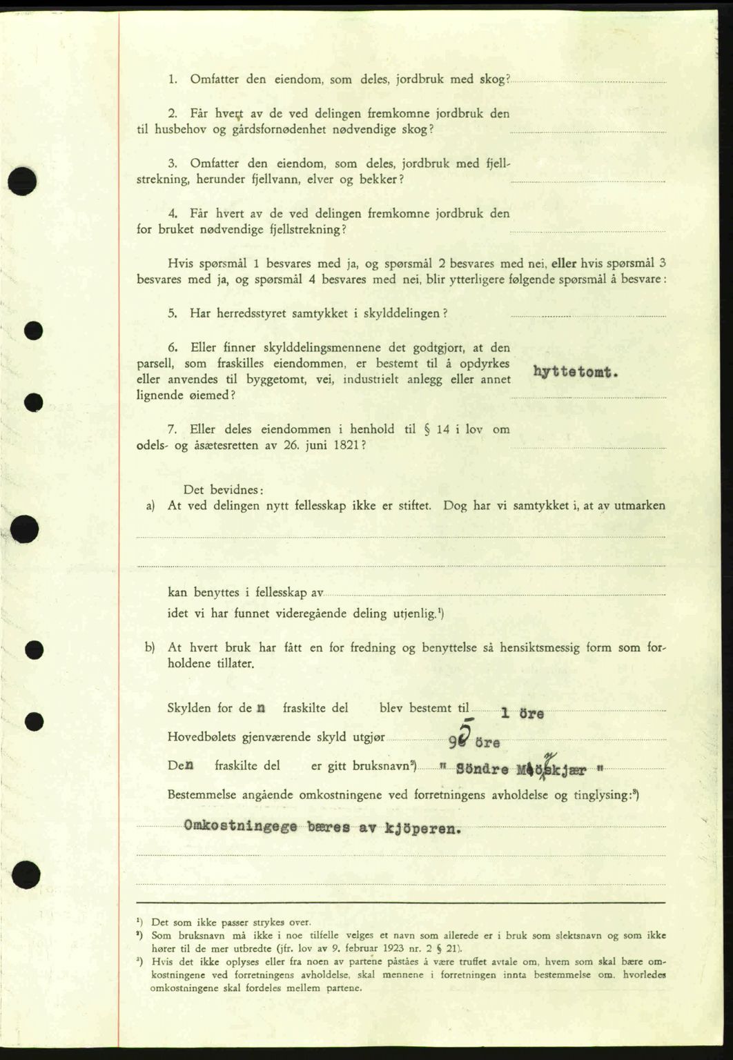 Tønsberg sorenskriveri, AV/SAKO-A-130/G/Ga/Gaa/L0010: Mortgage book no. A10, 1941-1941, Diary no: : 2354/1941