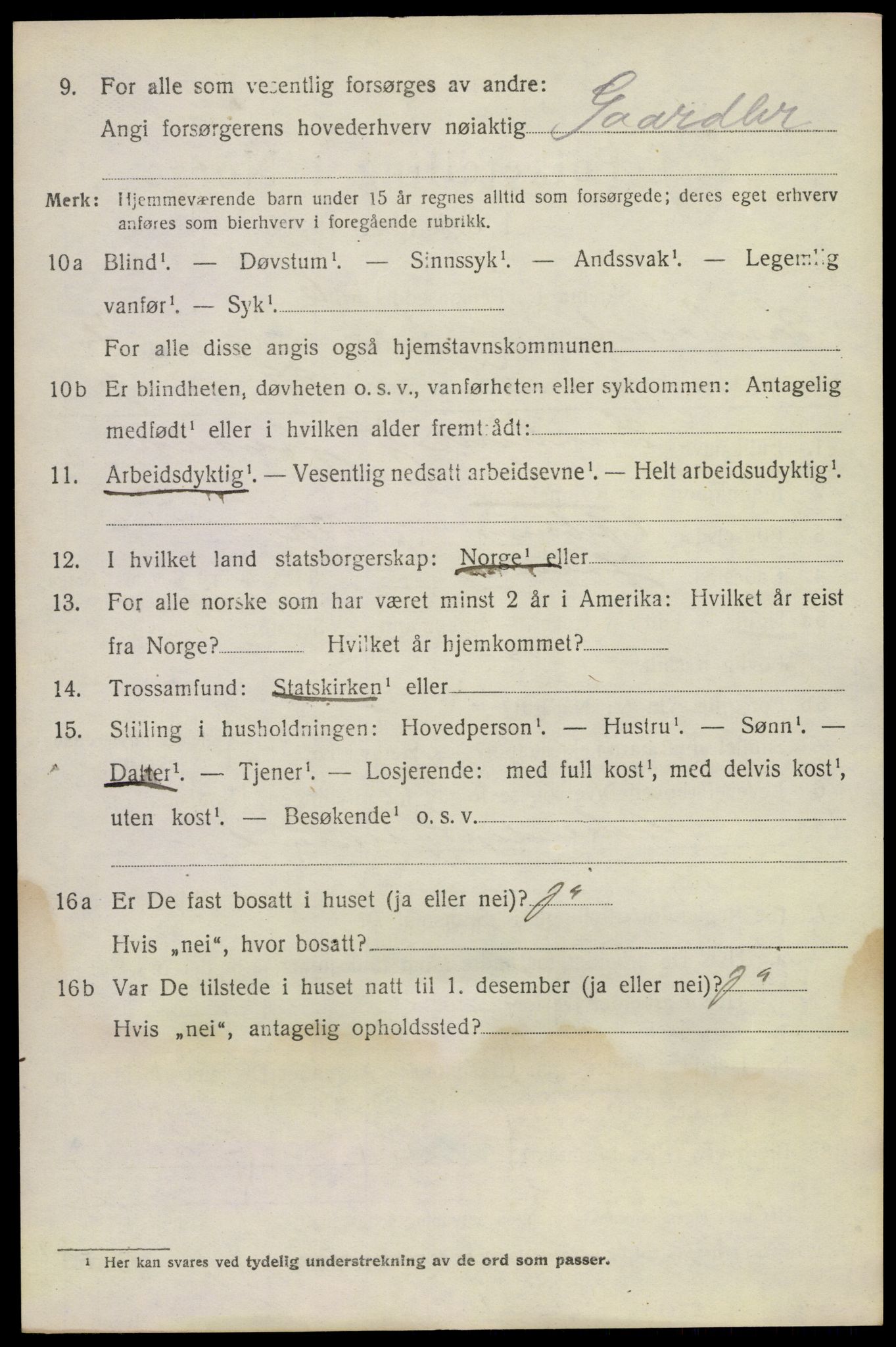 SAKO, 1920 census for Sauherad, 1920, p. 6180