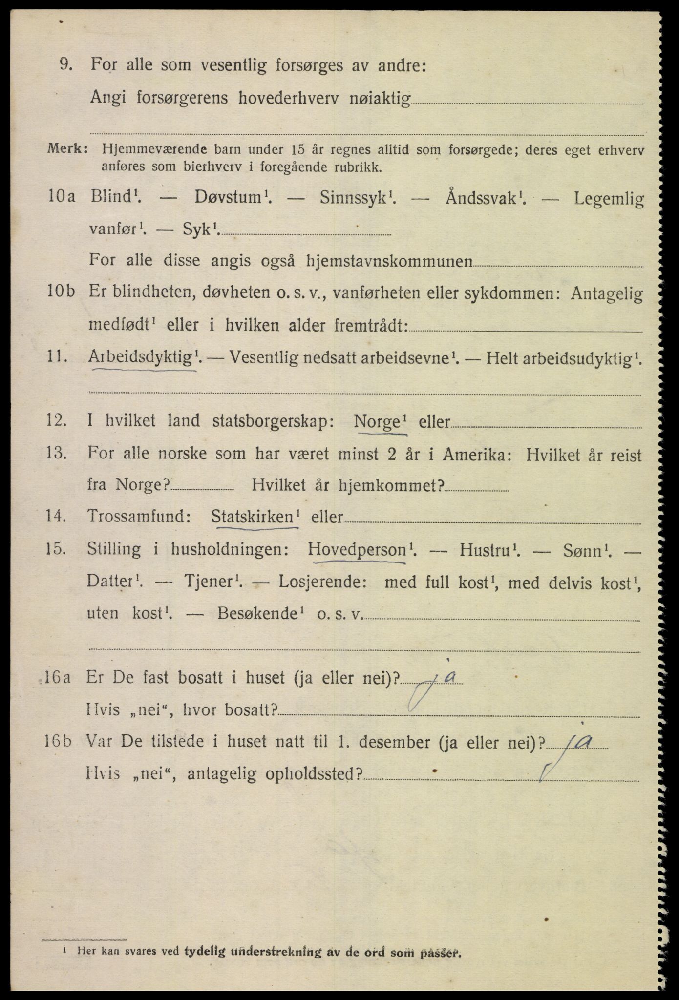 SAK, 1920 census for Konsmo, 1920, p. 1199