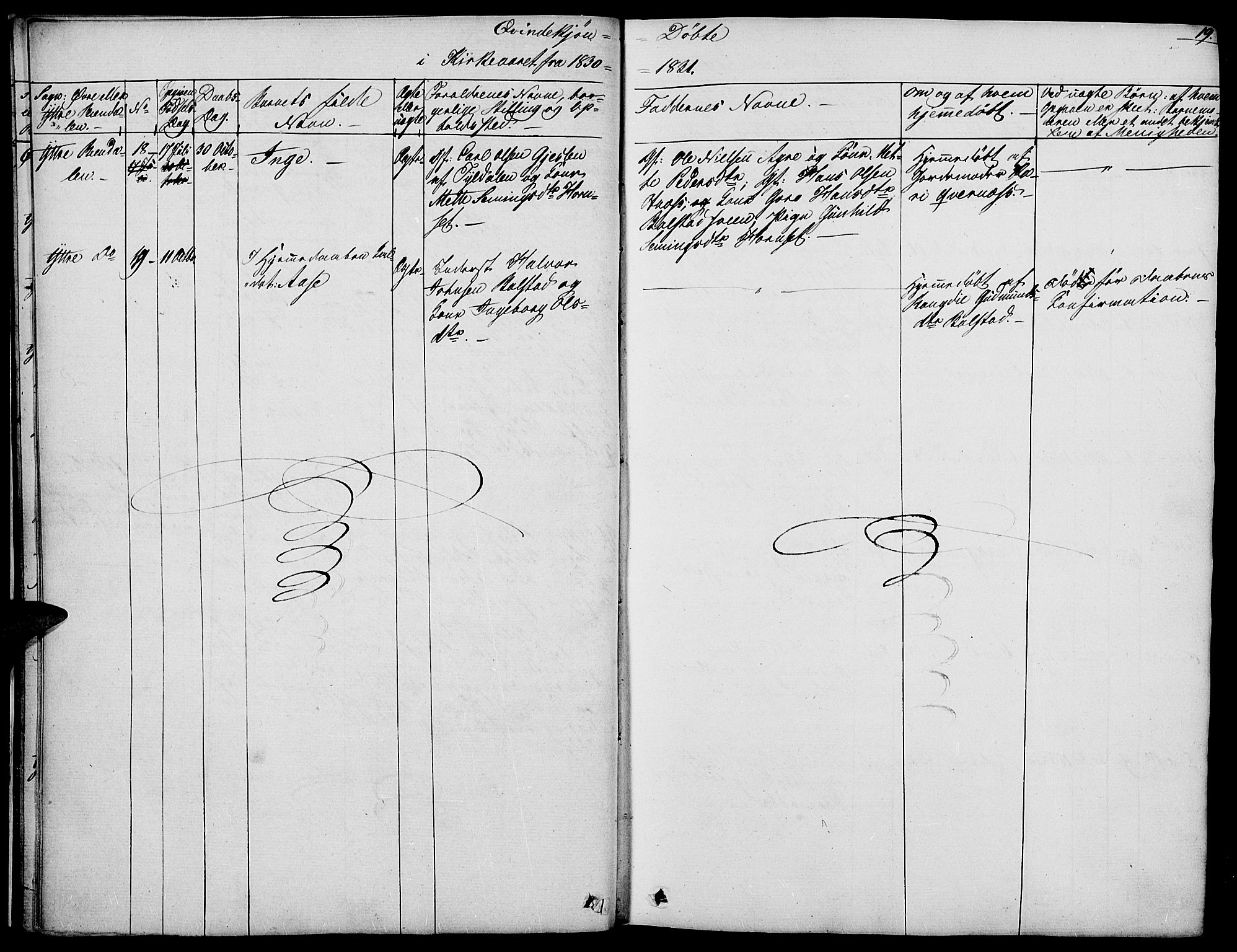 Rendalen prestekontor, AV/SAH-PREST-054/H/Ha/Haa/L0004: Parish register (official) no. 4, 1829-1852, p. 19