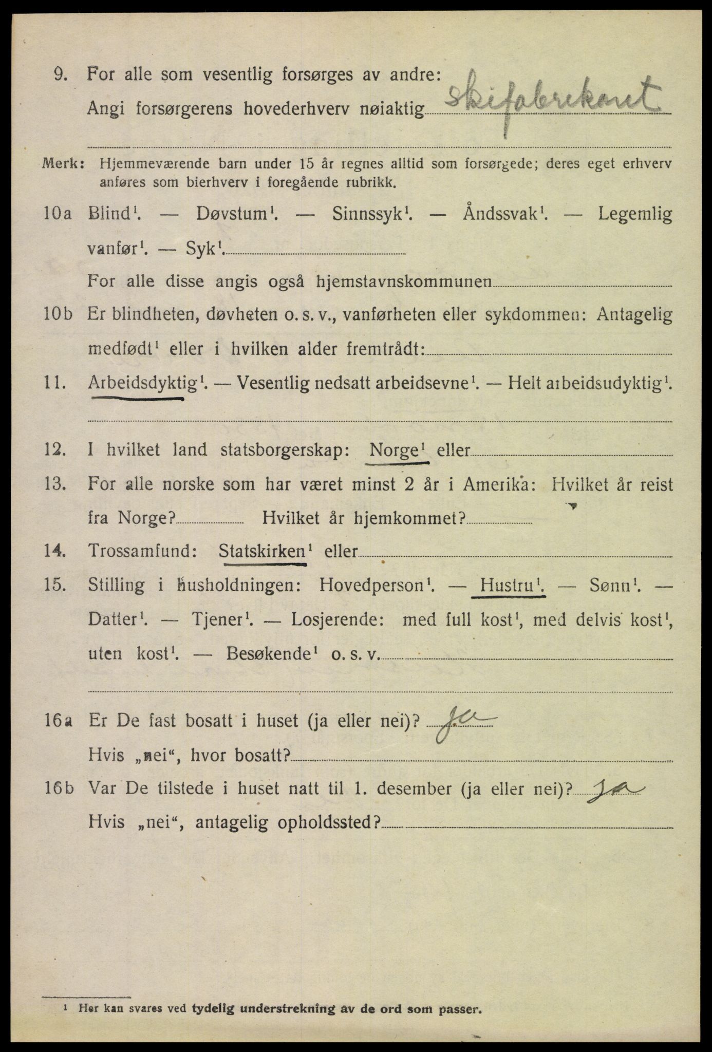 SAH, 1920 census for Nord-Aurdal, 1920, p. 4725