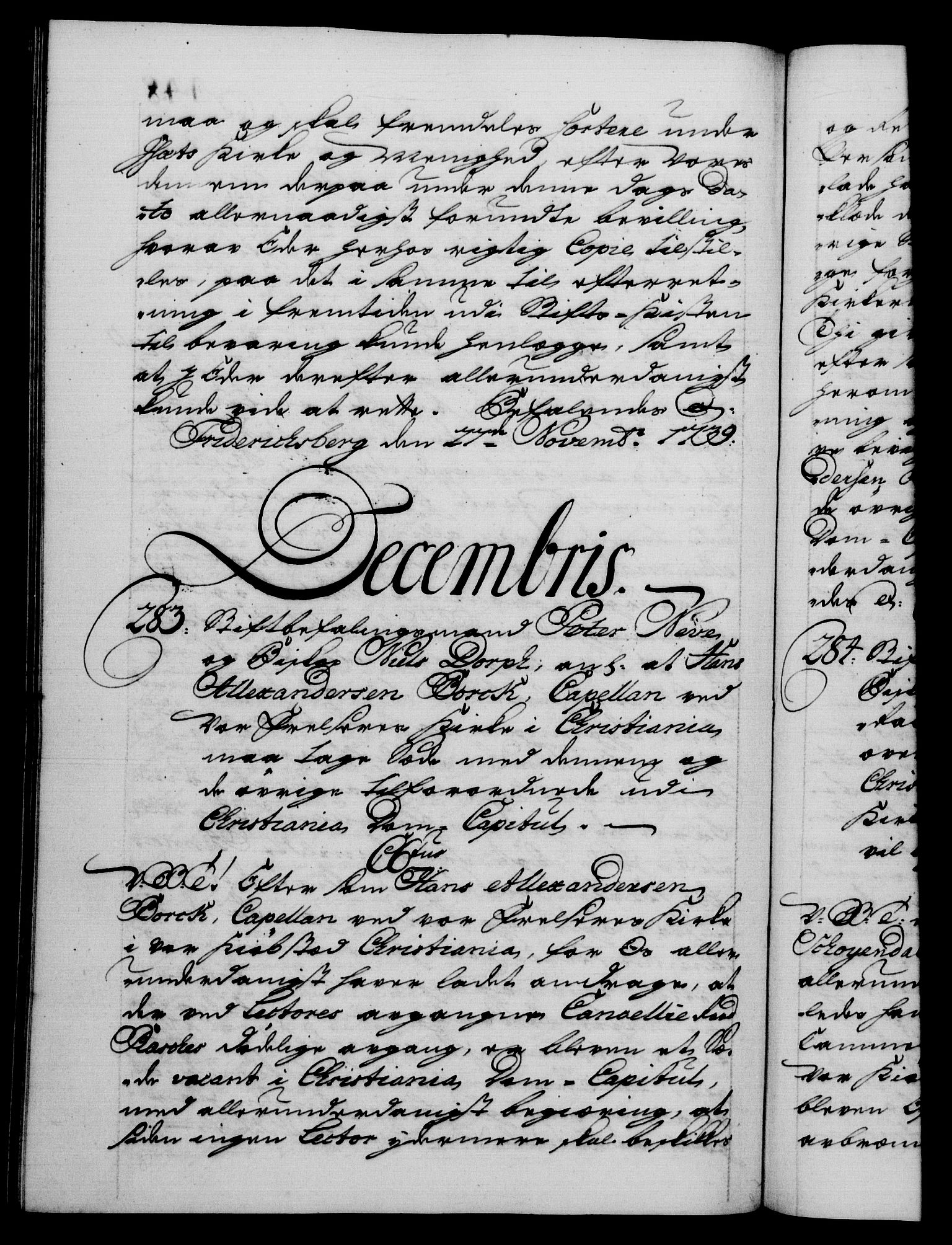 Danske Kanselli 1572-1799, RA/EA-3023/F/Fc/Fca/Fcab/L0028: Norske tegnelser, 1738-1740, p. 448b