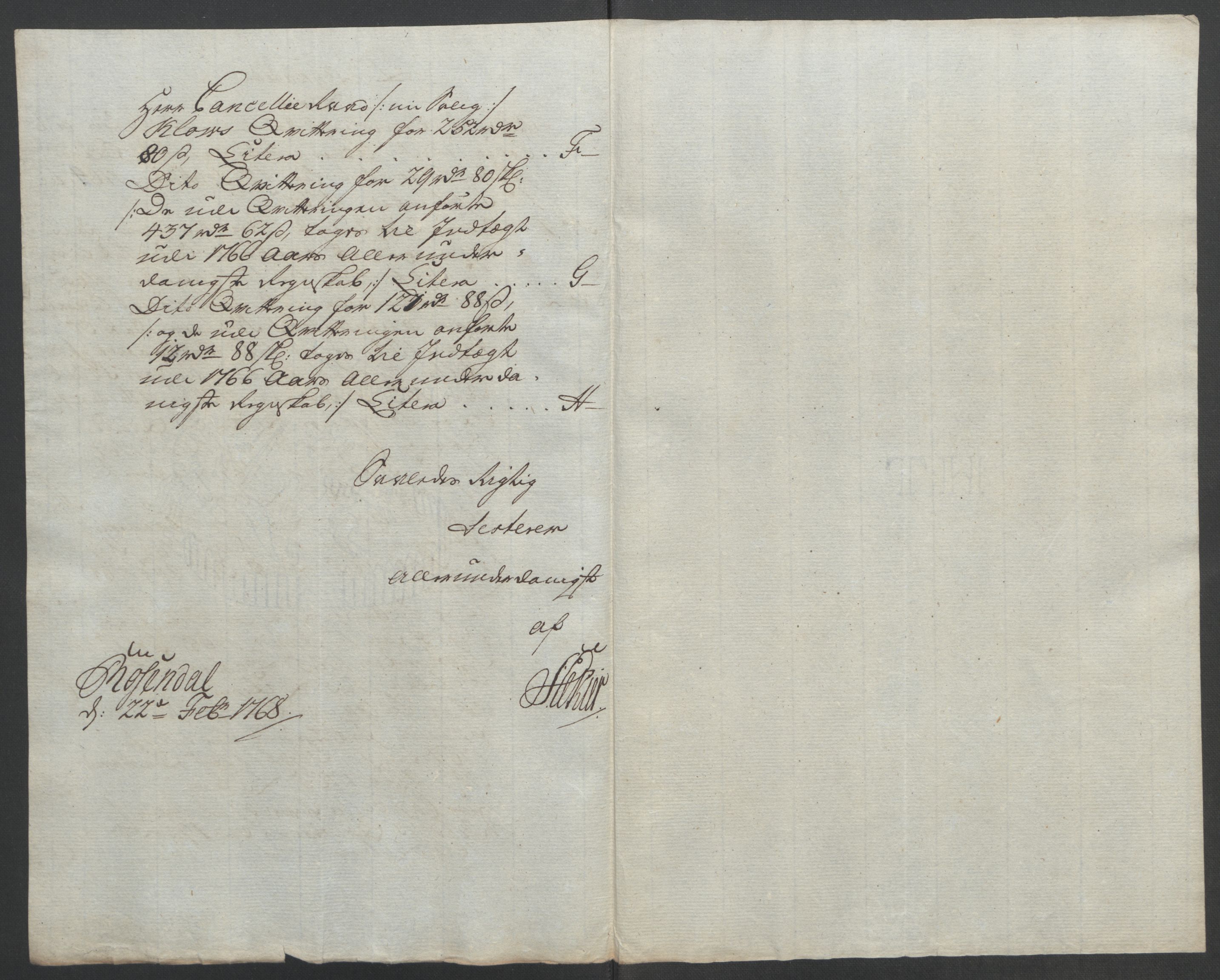 Rentekammeret inntil 1814, Reviderte regnskaper, Fogderegnskap, RA/EA-4092/R49/L3157: Ekstraskatten Rosendal Baroni, 1762-1772, p. 123