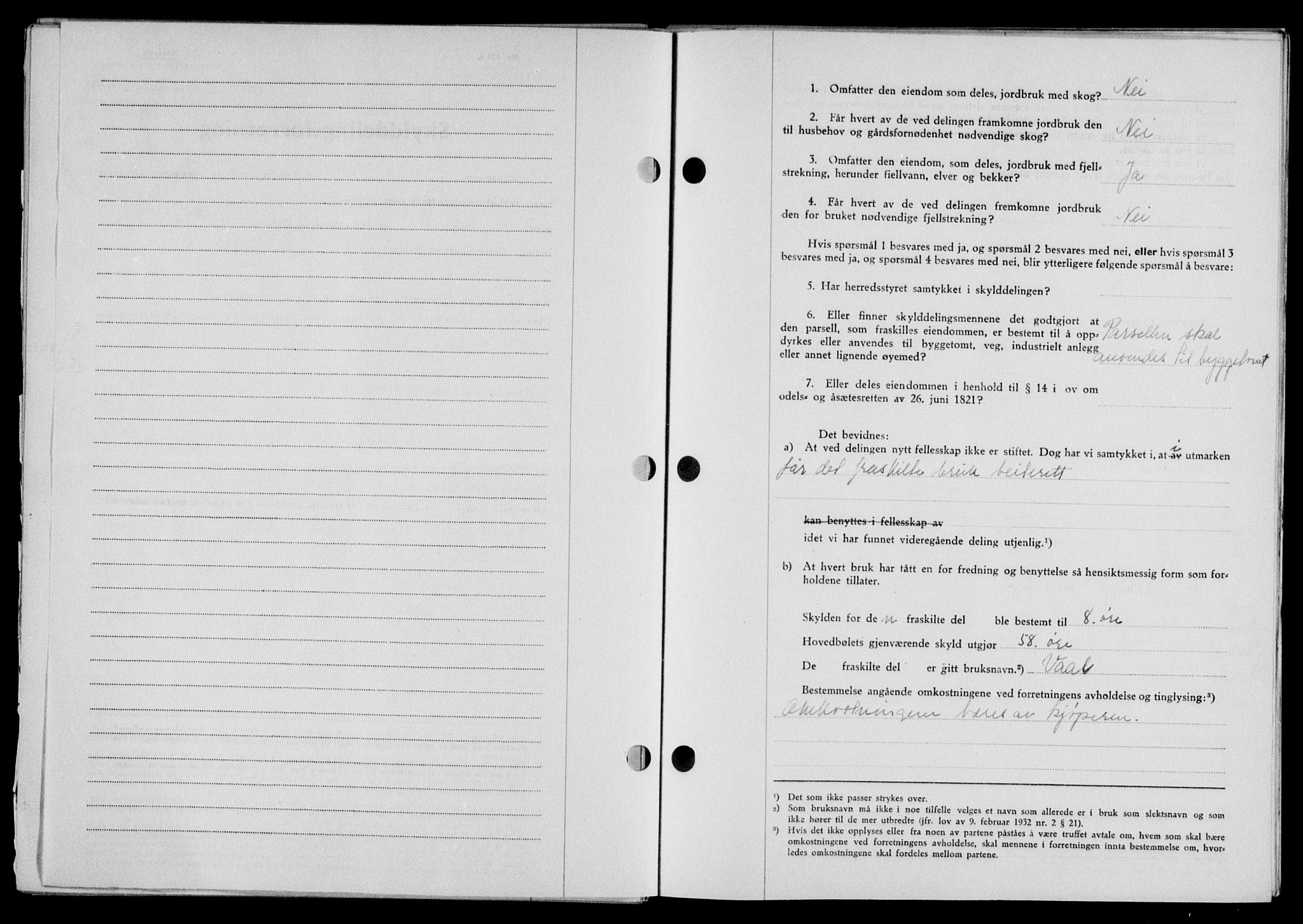 Lofoten sorenskriveri, SAT/A-0017/1/2/2C/L0019a: Mortgage book no. 19a, 1948-1948, Diary no: : 2655/1948