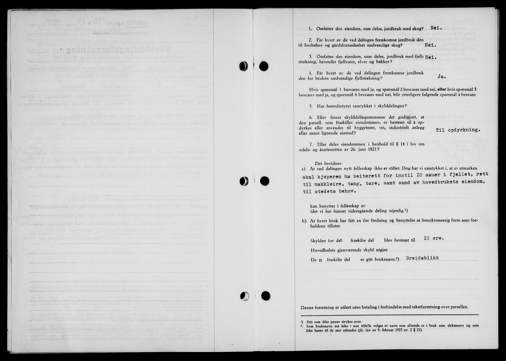 Lofoten sorenskriveri, SAT/A-0017/1/2/2C/L0002a: Mortgage book no. 2a, 1937-1937, Diary no: : 1337/1937