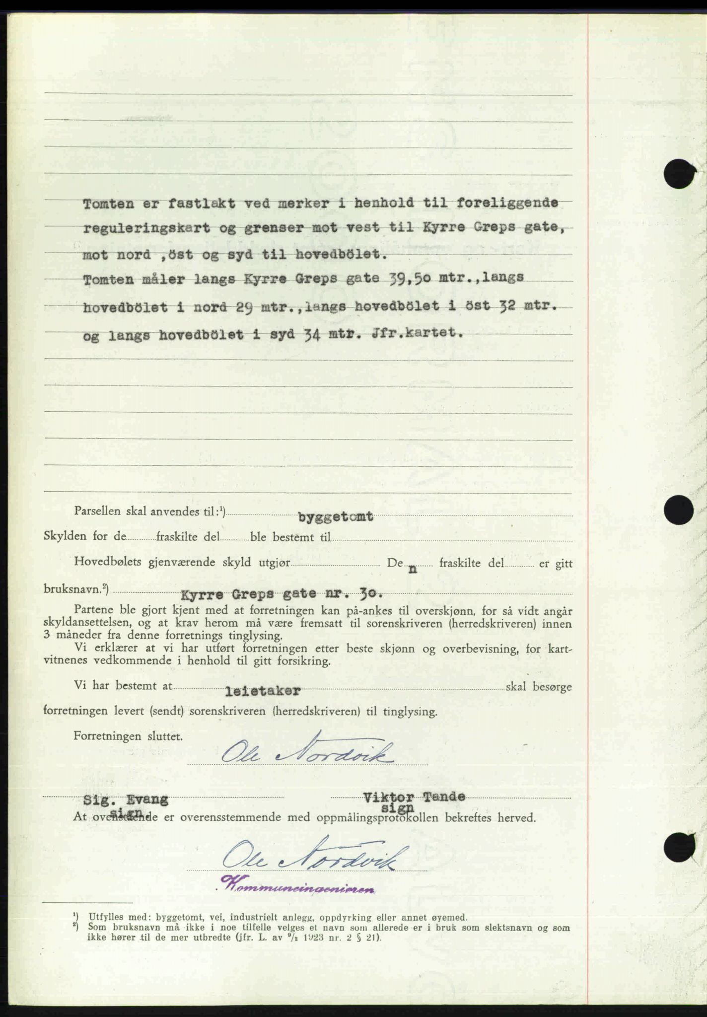 Toten tingrett, AV/SAH-TING-006/H/Hb/Hbc/L0020: Mortgage book no. Hbc-20, 1948-1948, Diary no: : 2563/1948