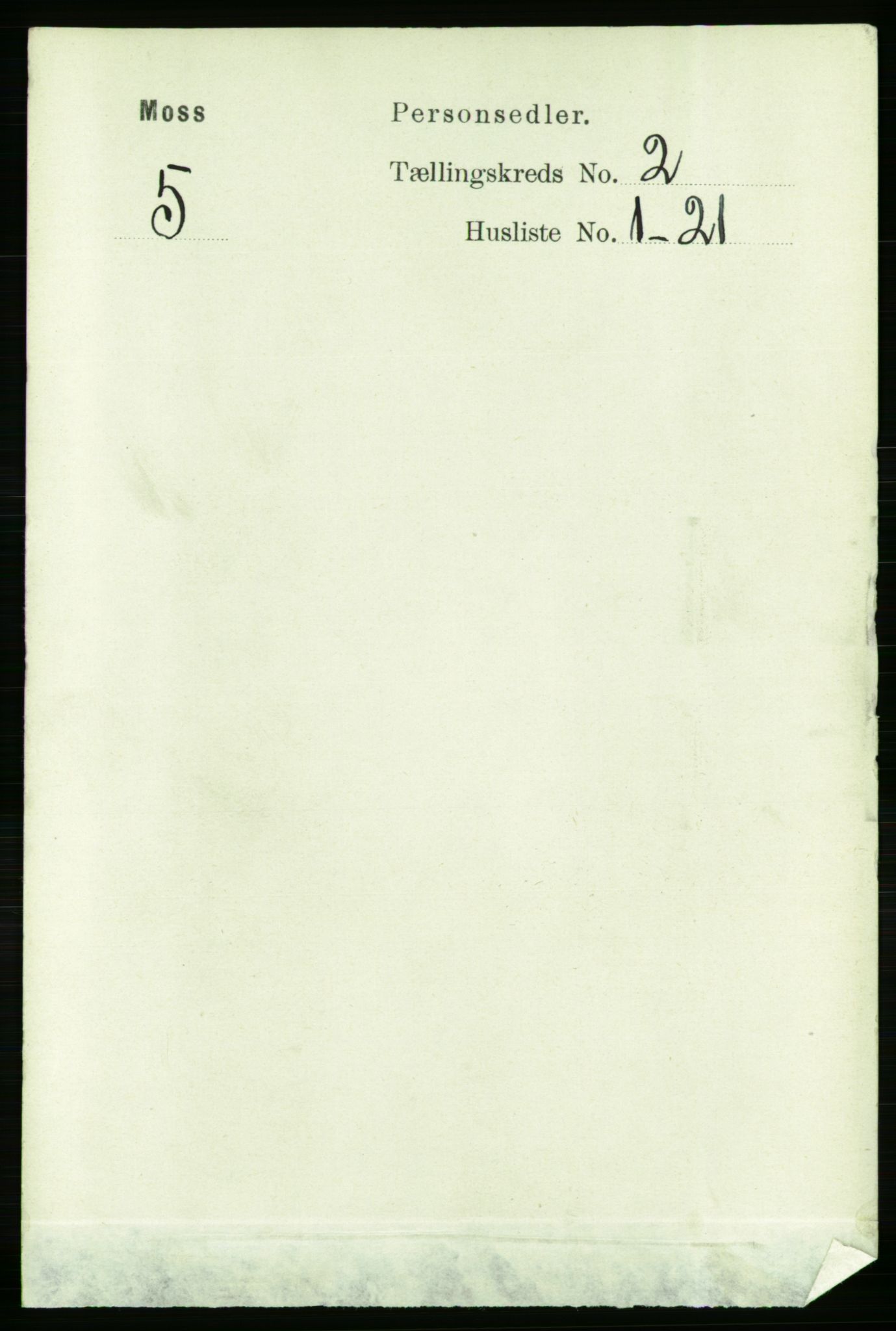 RA, 1891 census for 0104 Moss, 1891, p. 2011