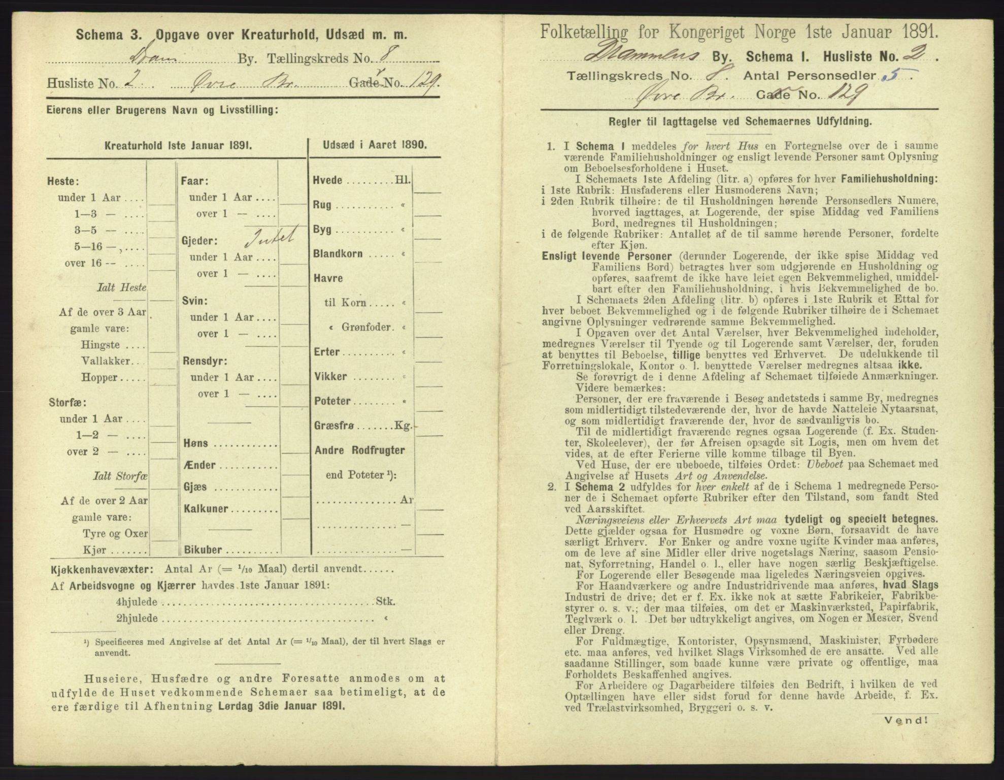 RA, 1891 census for 0602 Drammen, 1891, p. 639