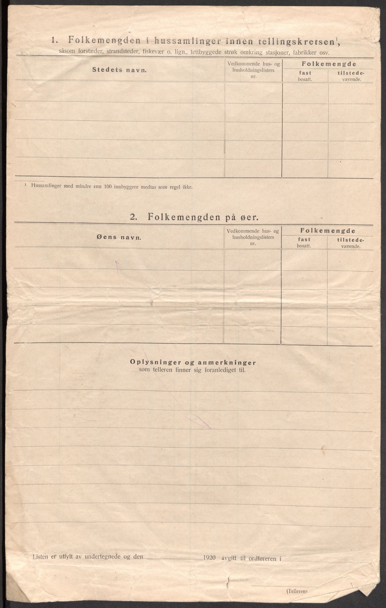 SAST, 1920 census for Forsand, 1920, p. 19