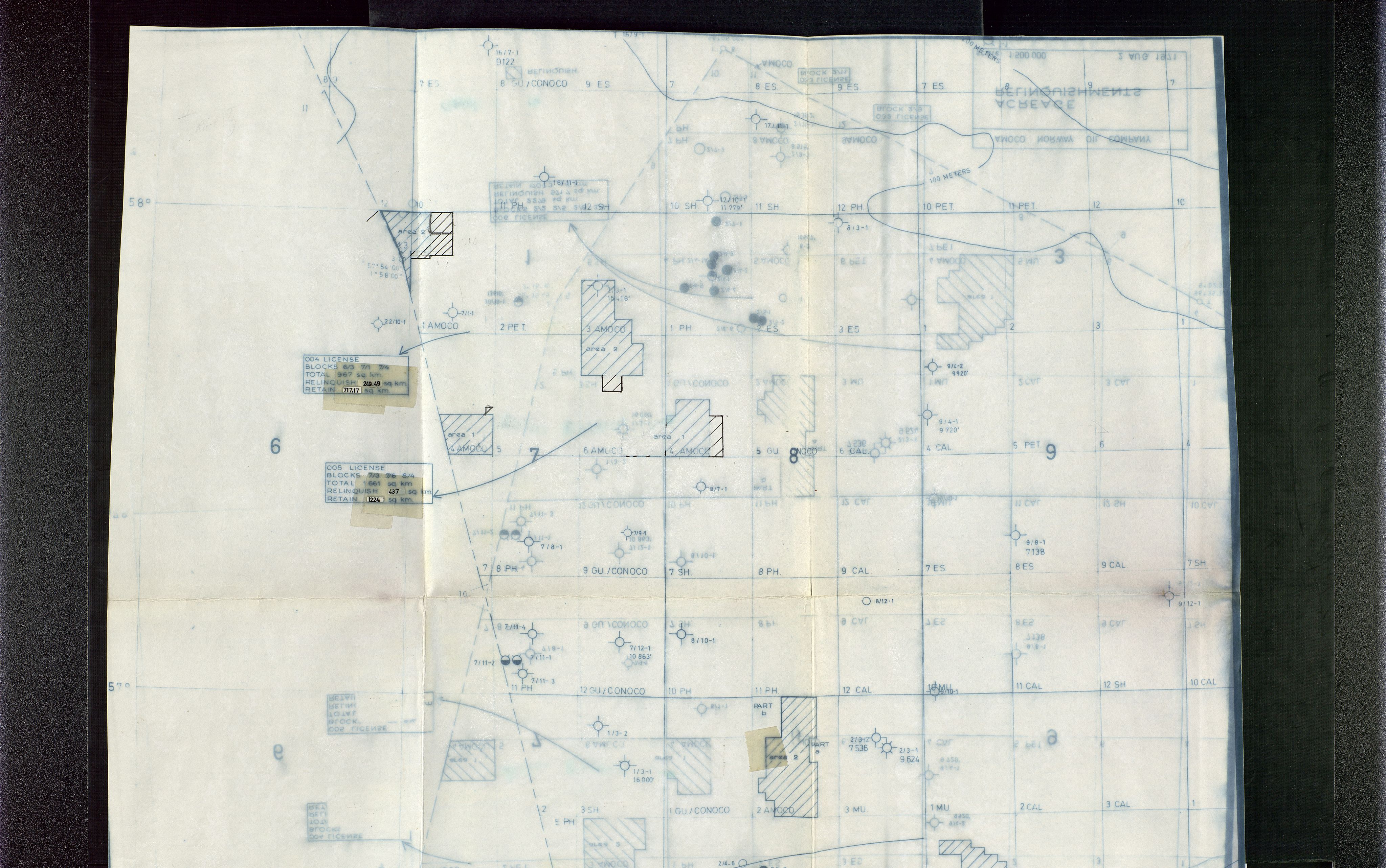 Industridepartementet, Oljekontoret, AV/SAST-A-101348/Da/L0004: Arkivnøkkel 711 - 712 Utvinningstillatelser, 1970-1971, p. 389