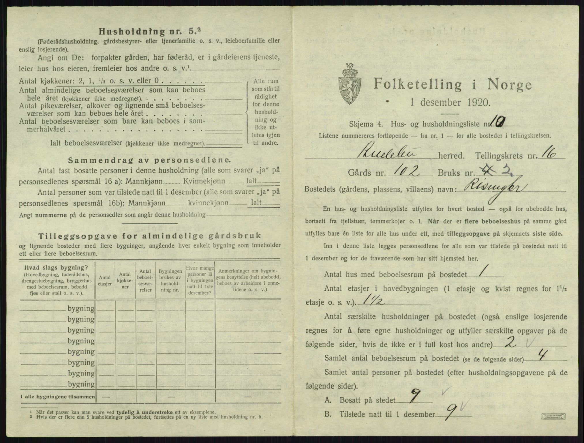 SAKO, 1920 census for Andebu, 1920, p. 890