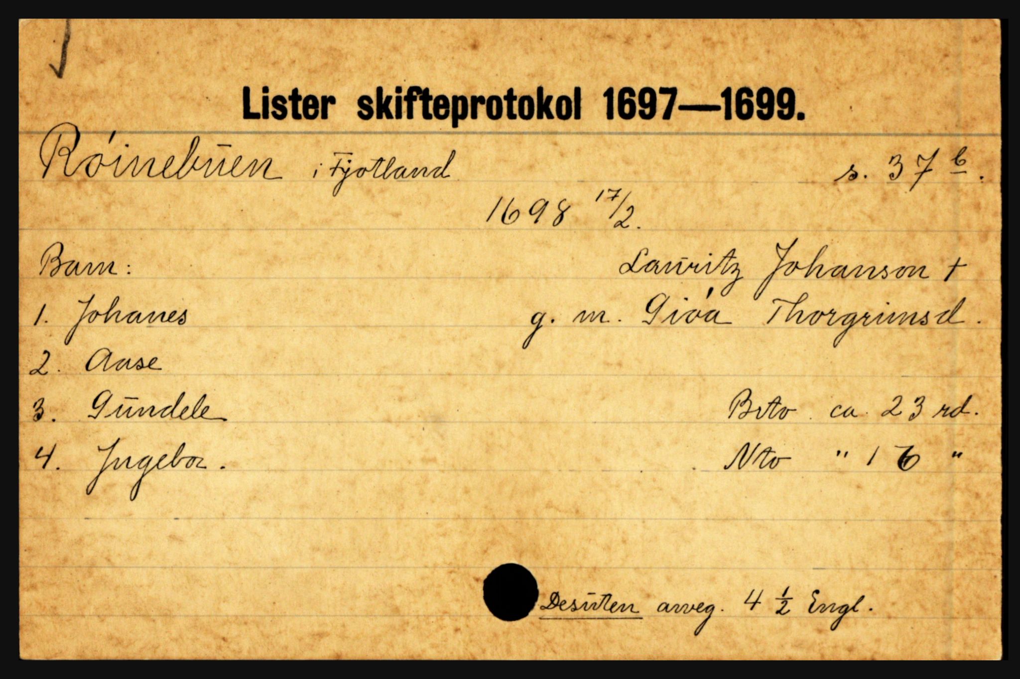 Lister sorenskriveri, AV/SAK-1221-0003/H, p. 31417