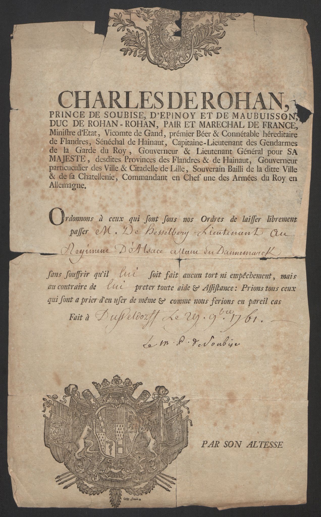 Hesselberg, Hans Jacob Henning, AV/RA-PA-0056/F/L0001: --, 1759-1809, p. 11