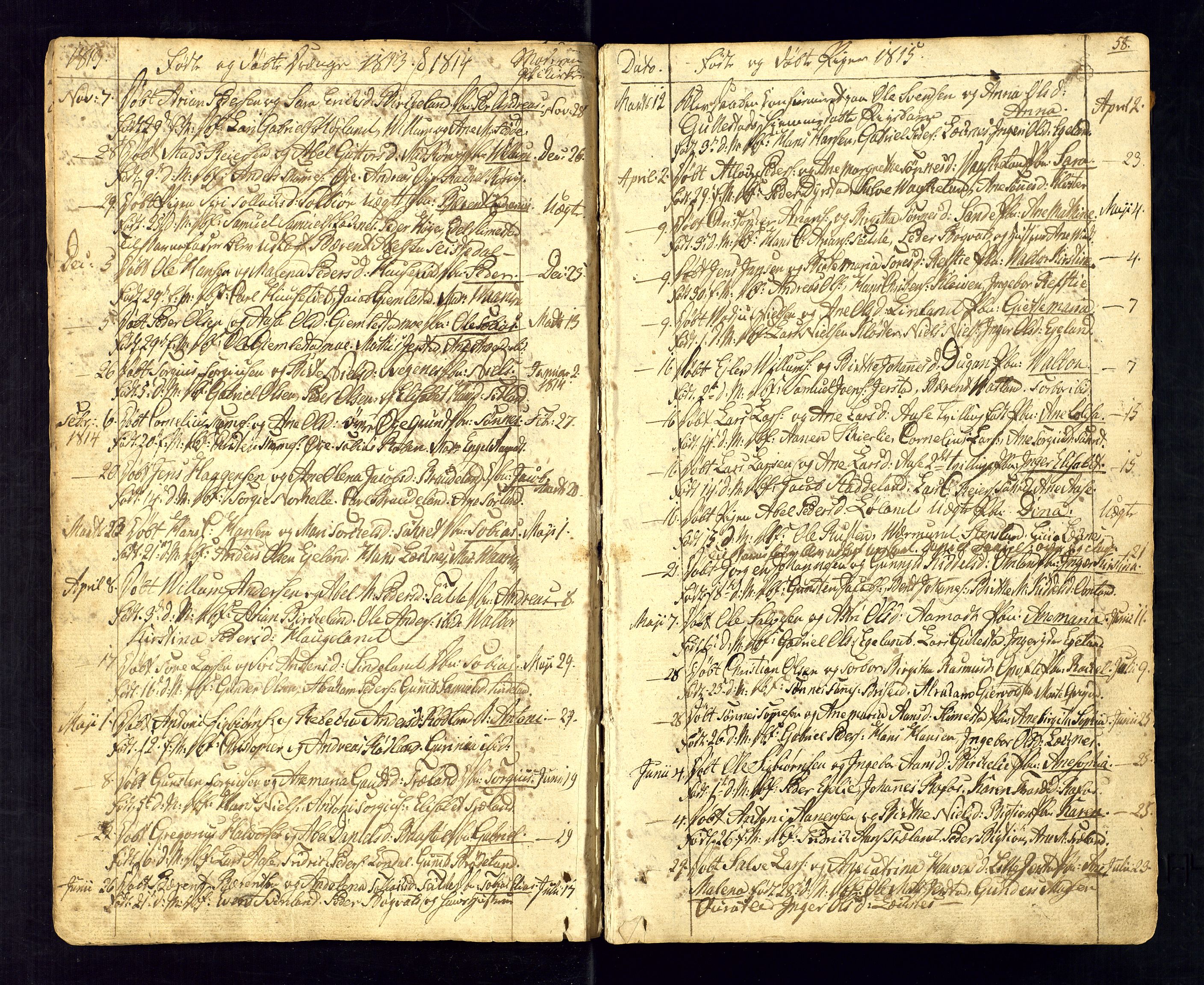 Kvinesdal sokneprestkontor, AV/SAK-1111-0026/F/Fa/Fab/L0002: Parish register (official) no. A 2, 1789-1815, p. 58