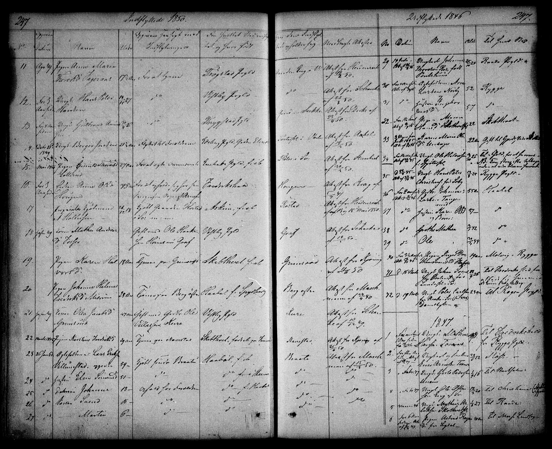 Våler prestekontor Kirkebøker, AV/SAO-A-11083/F/Fa/L0006: Parish register (official) no. I 6, 1840-1861, p. 247