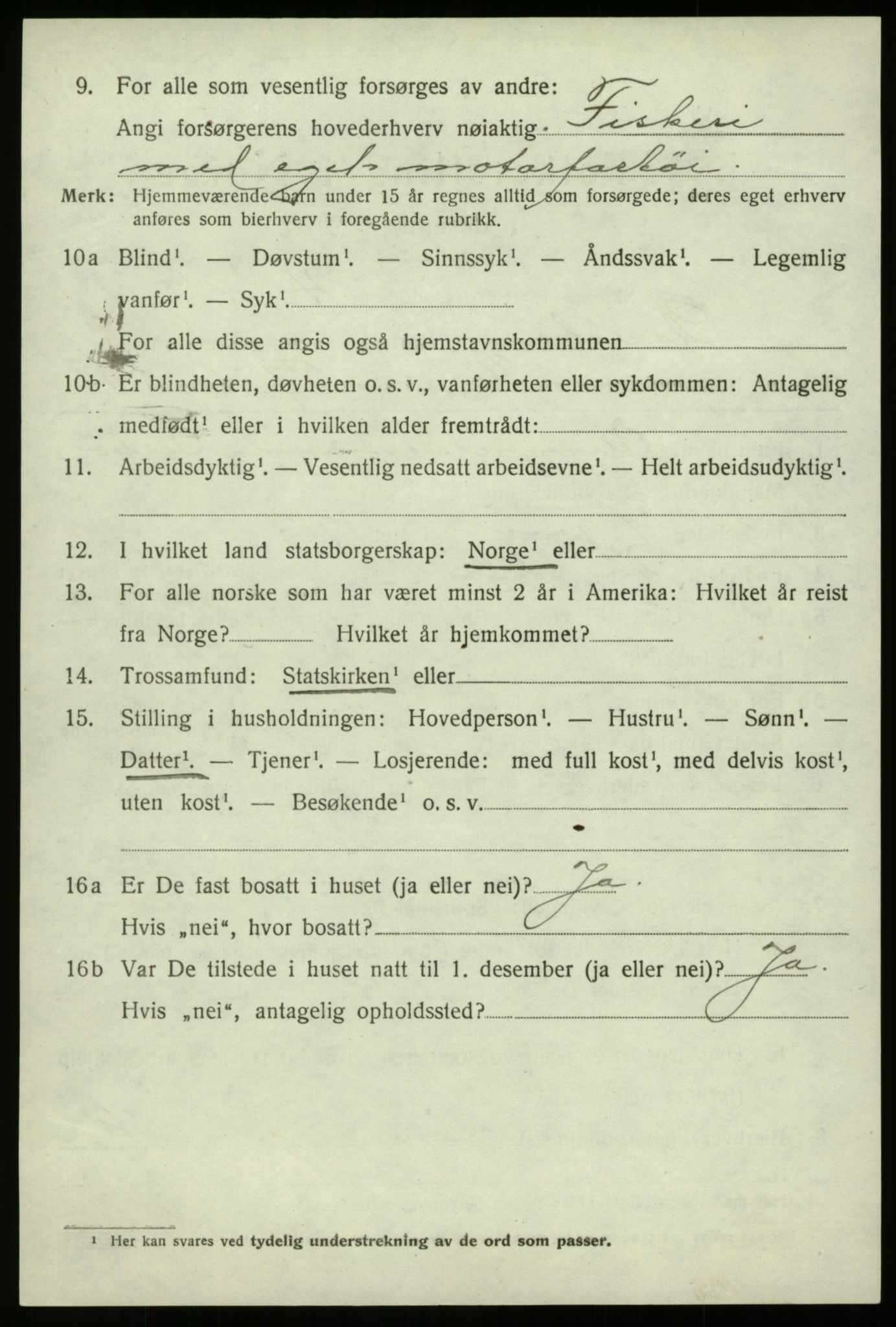 SAB, 1920 census for Davik, 1920, p. 4668