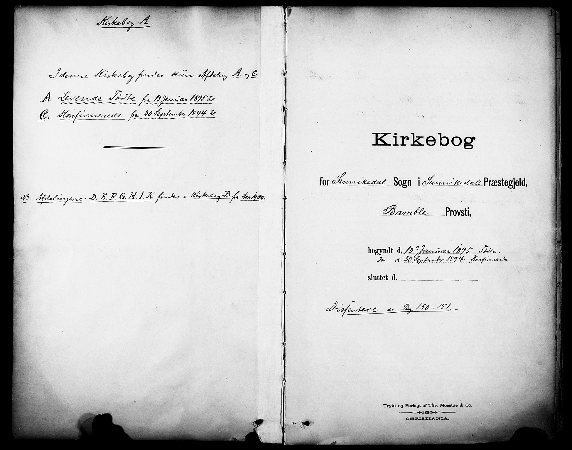 Sannidal kirkebøker, SAKO/A-296/F/Fa/L0016: Parish register (official) no. 16, 1895-1911, p. 1