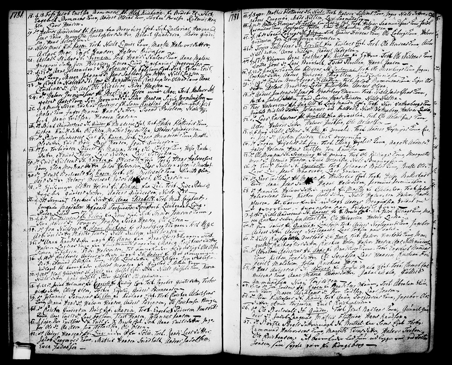 Gjerpen kirkebøker, SAKO/A-265/F/Fa/L0002: Parish register (official) no. I 2, 1747-1795, p. 90