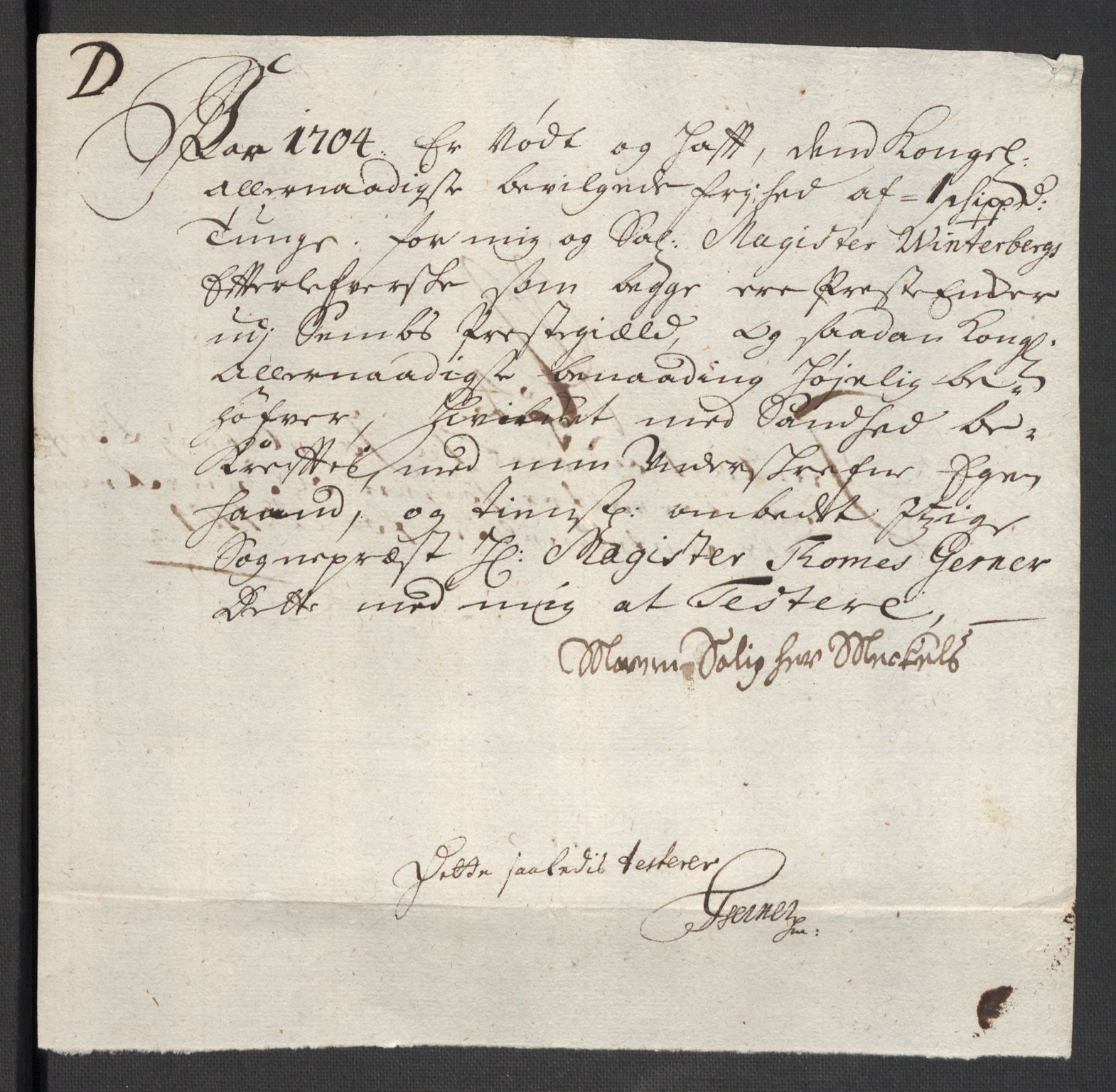 Rentekammeret inntil 1814, Reviderte regnskaper, Fogderegnskap, AV/RA-EA-4092/R32/L1871: Fogderegnskap Jarlsberg grevskap, 1703-1705, p. 385