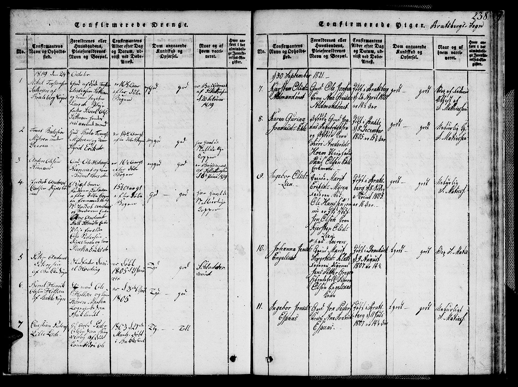 Ministerialprotokoller, klokkerbøker og fødselsregistre - Sør-Trøndelag, SAT/A-1456/608/L0336: Parish register (copy) no. 608C02, 1817-1827, p. 238