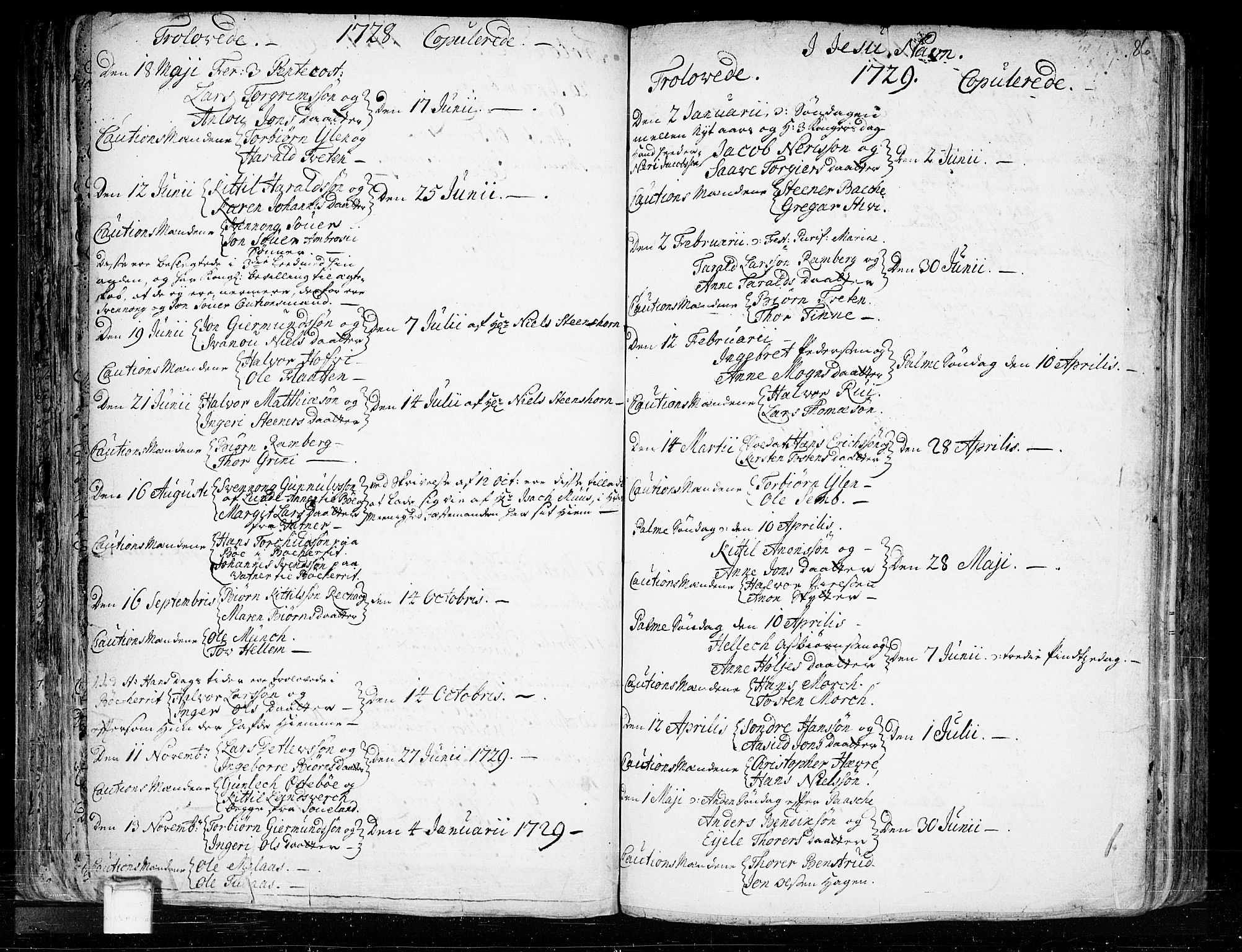 Heddal kirkebøker, SAKO/A-268/F/Fa/L0003: Parish register (official) no. I 3, 1723-1783, p. 86