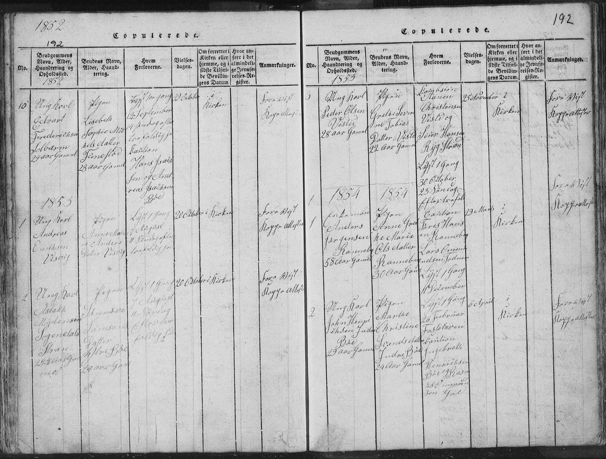 Hetland sokneprestkontor, AV/SAST-A-101826/30/30BA/L0001: Parish register (official) no. A 1, 1816-1856, p. 192