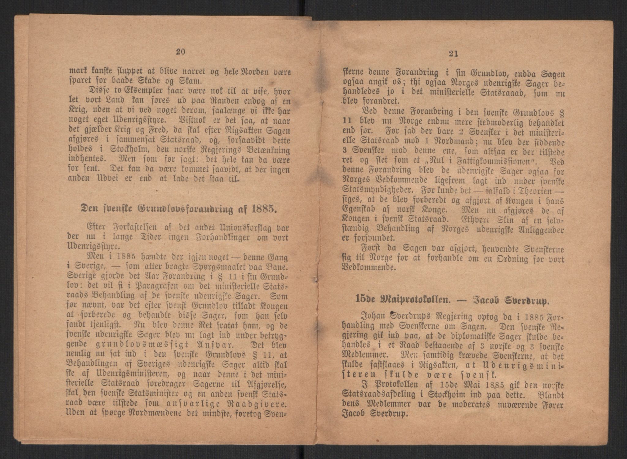 Venstres Hovedorganisasjon, RA/PA-0876/X/L0001: De eldste skrifter, 1860-1936, p. 724
