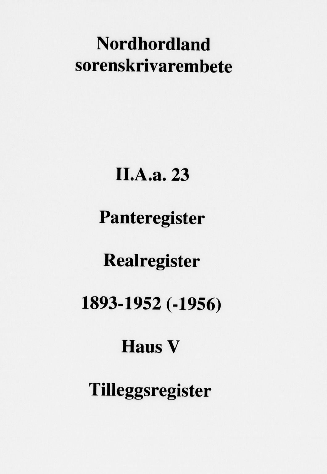 Nordhordland sorenskrivar, SAB/A-2901/1/G/Ga/Gaaa/L0023: Mortgage register no. II.A.a.23, 1893-1952