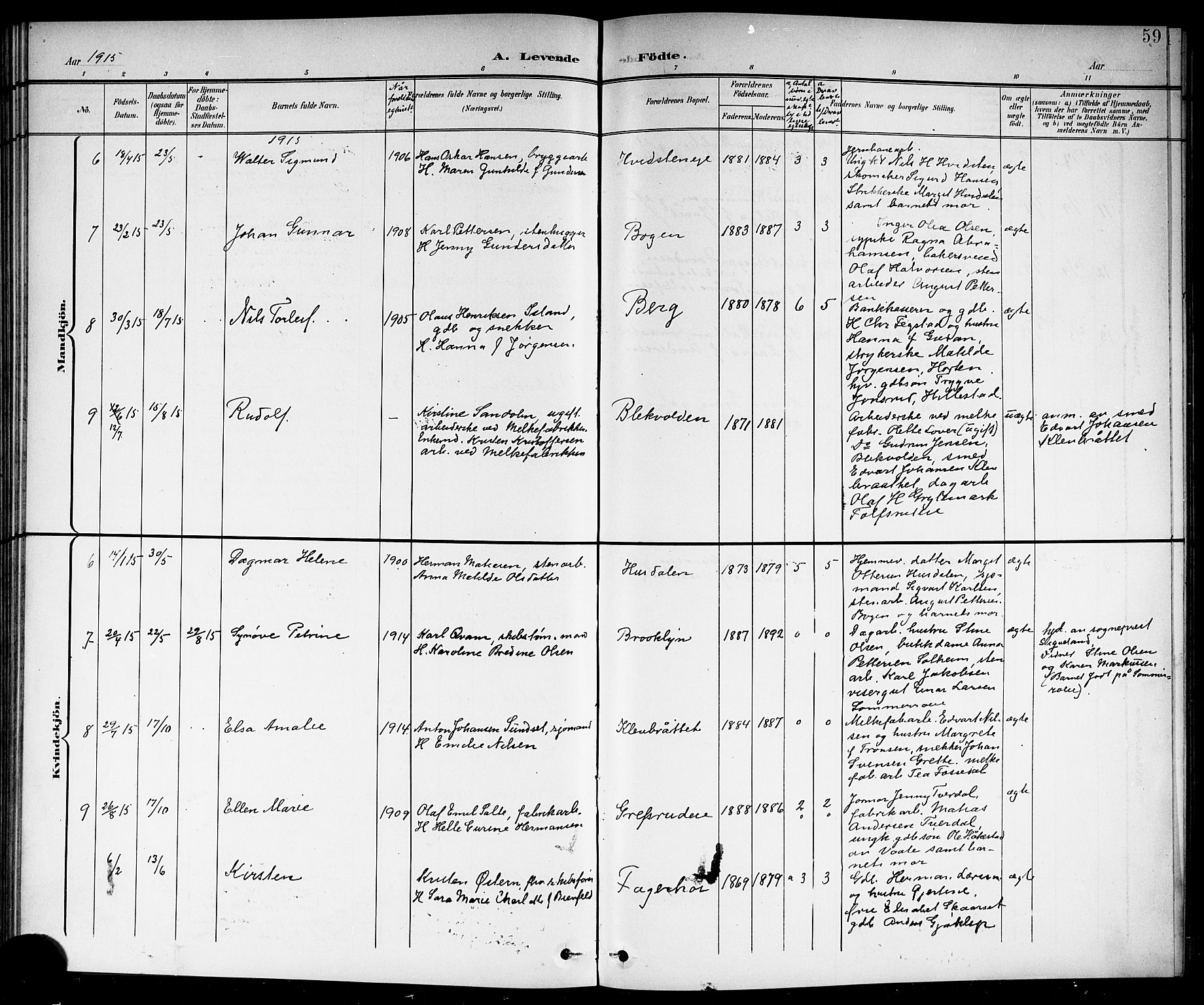 Botne kirkebøker, SAKO/A-340/G/Ga/L0004: Parish register (copy) no. I 4, 1899-1915, p. 59