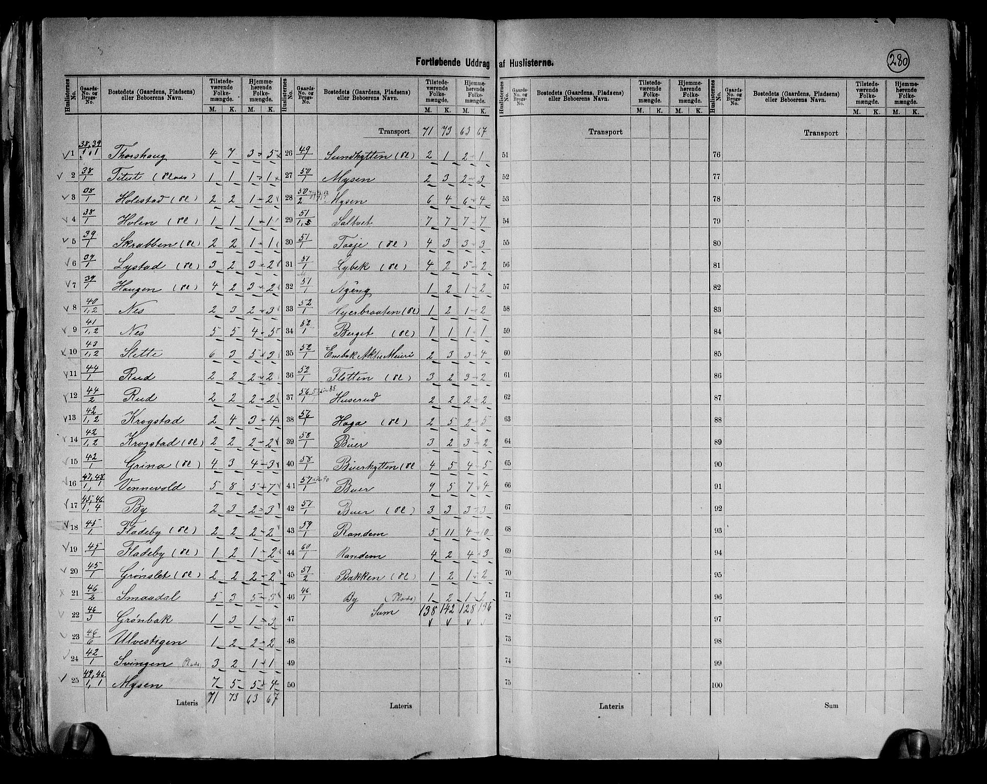 RA, 1891 census for 0229 Enebakk, 1891, p. 13