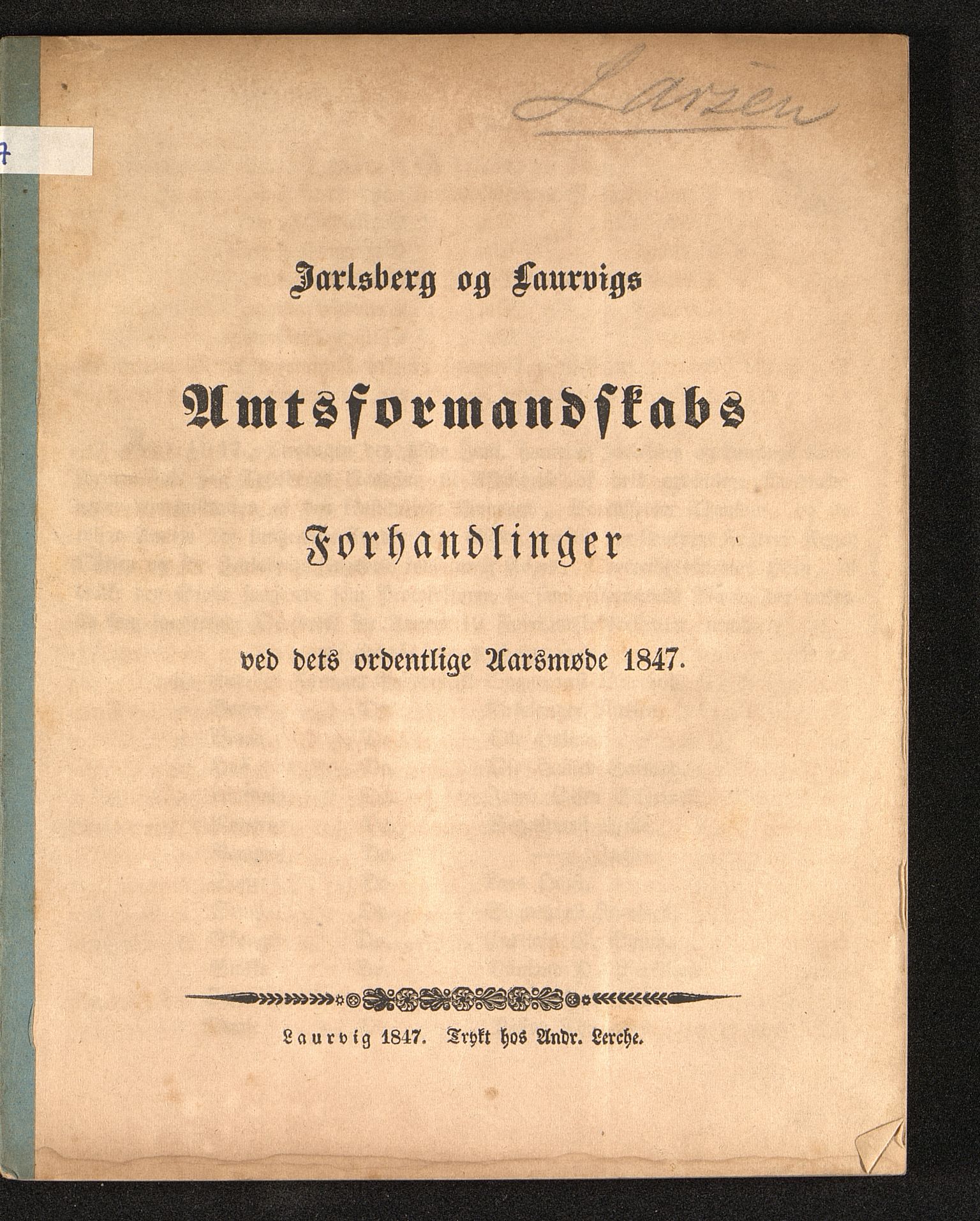 Vestfold fylkeskommune. Fylkestinget, VEMU/A-1315/A/Ab/Abb/L0001/0010: Fylkestingsforhandlinger / Fylkestingsforhandling, 1847