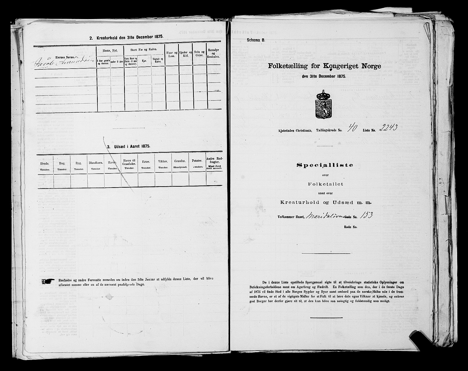 RA, 1875 census for 0301 Kristiania, 1875, p. 6375